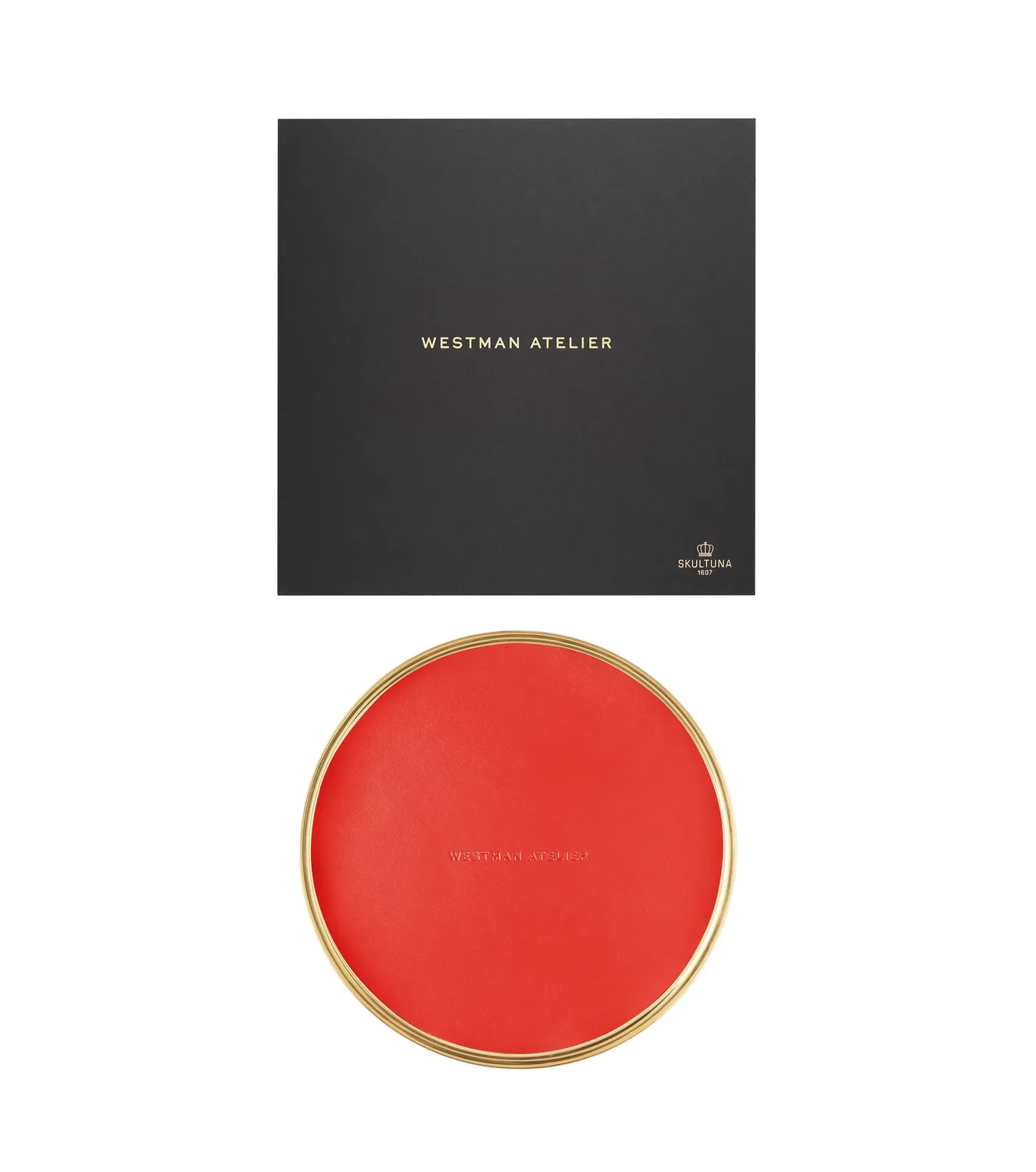Westman Atelier Guld Plattan Vassoio trucco rosso ottone