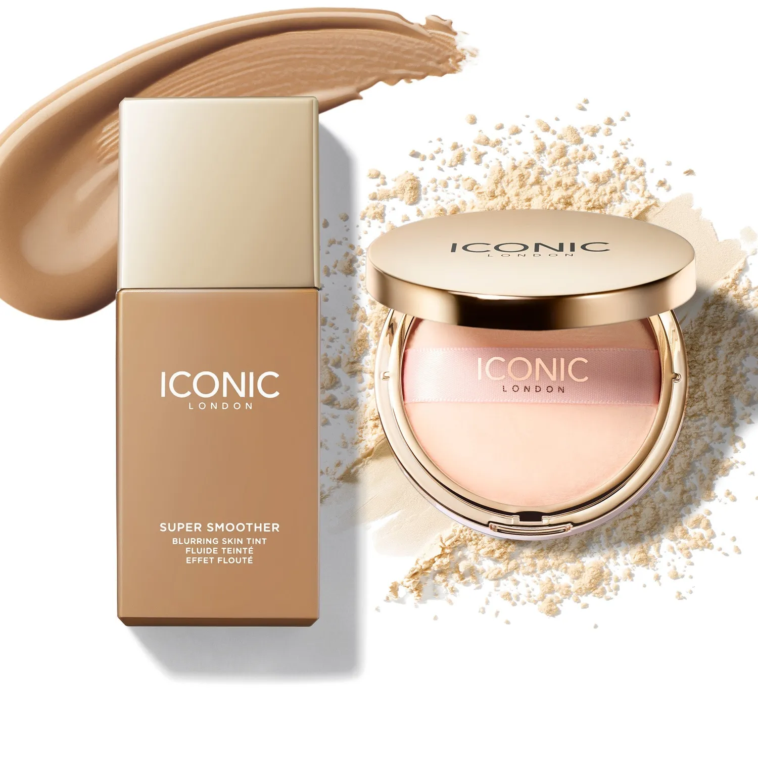 Iconic London Flawless Finish Duo Bundle set trucco Cool Fair blur