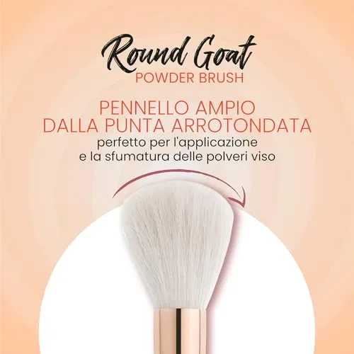 Wakeup Cosmetics Round Goat 117 pennello cipria viso