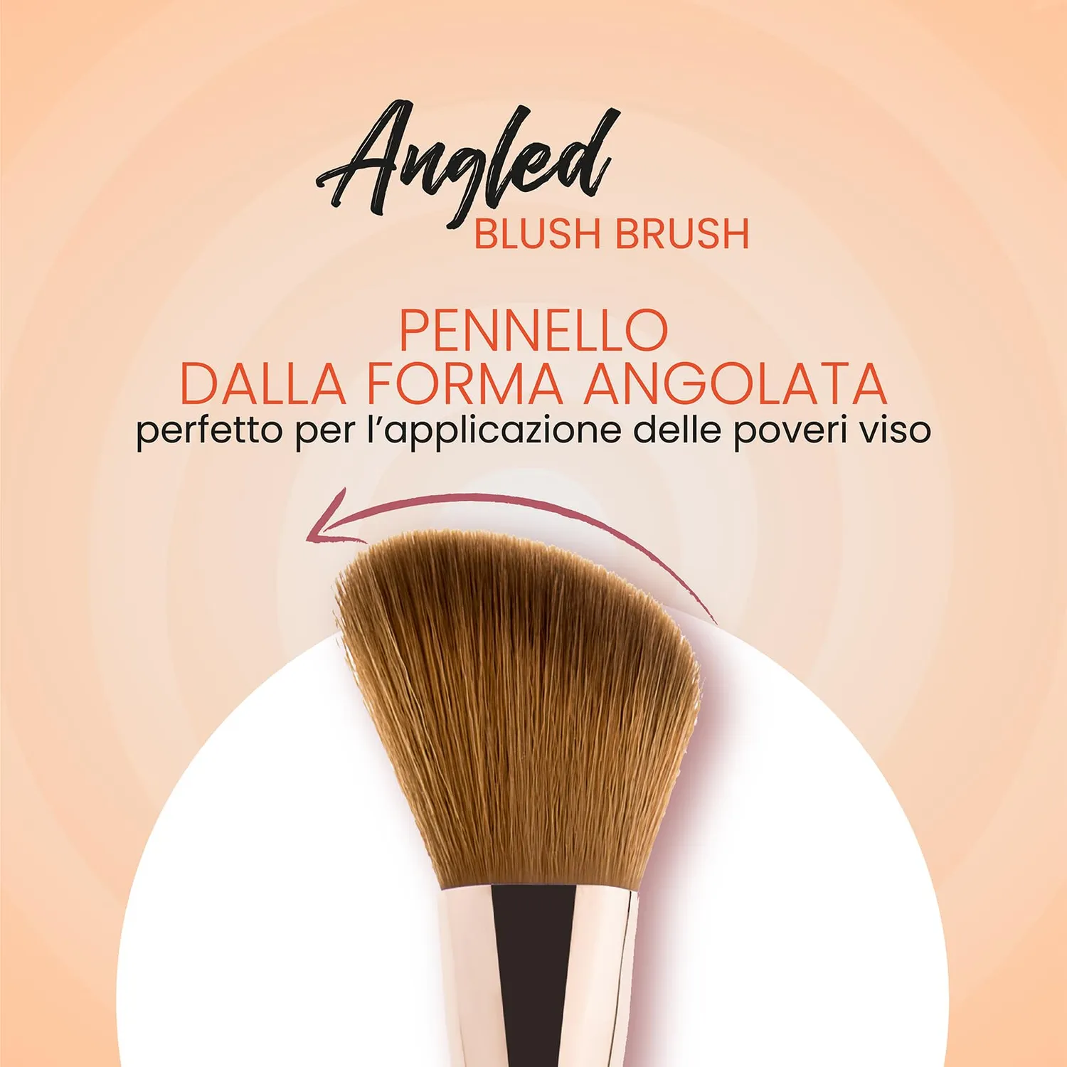 Wakeup Cosmetics #121 Pennello Blush Angolato Polveri