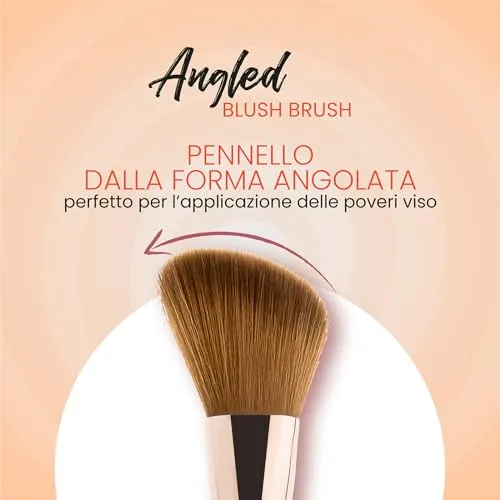 Wakeup Cosmetics #121 Pennello Blush Angolato Polveri