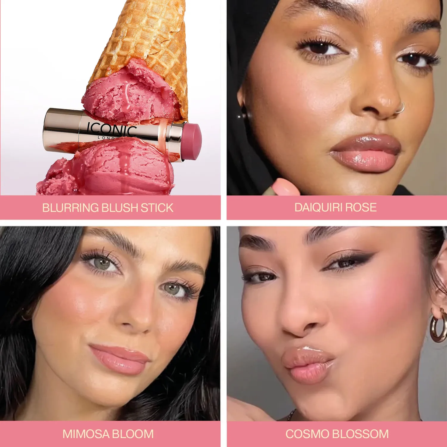 Iconic London Prep-Set-Glow + Blurring Blush Set Daiquiri Rose