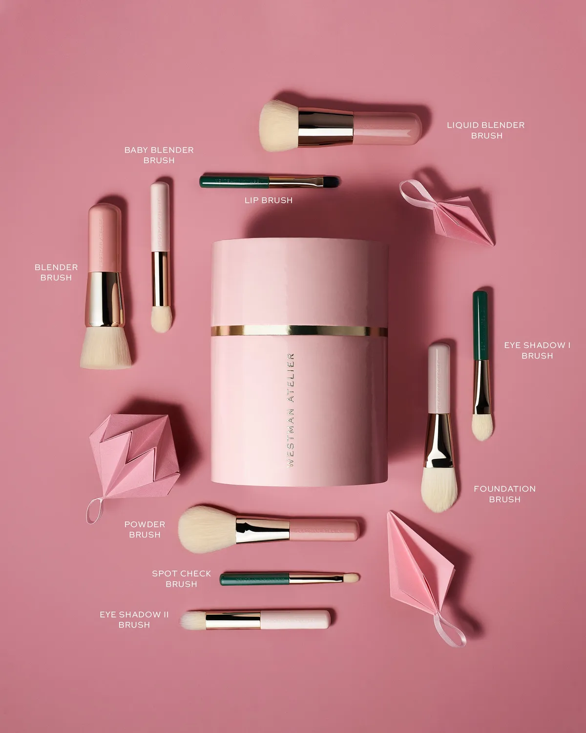 Westman Atelier Petite Brush Collection set 9 mini pennelli