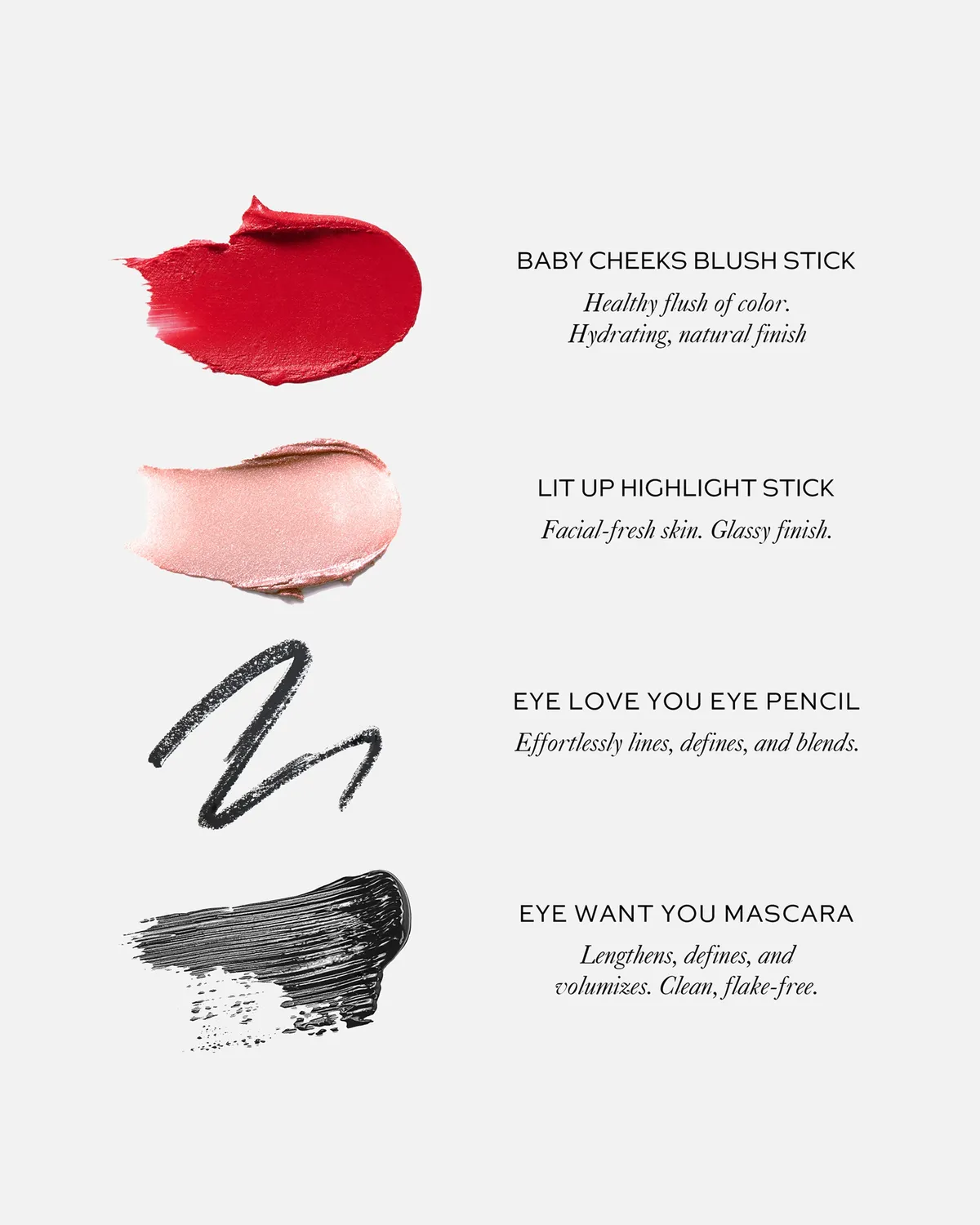 Westman Atelier Petite Party set mini blush mascara matita