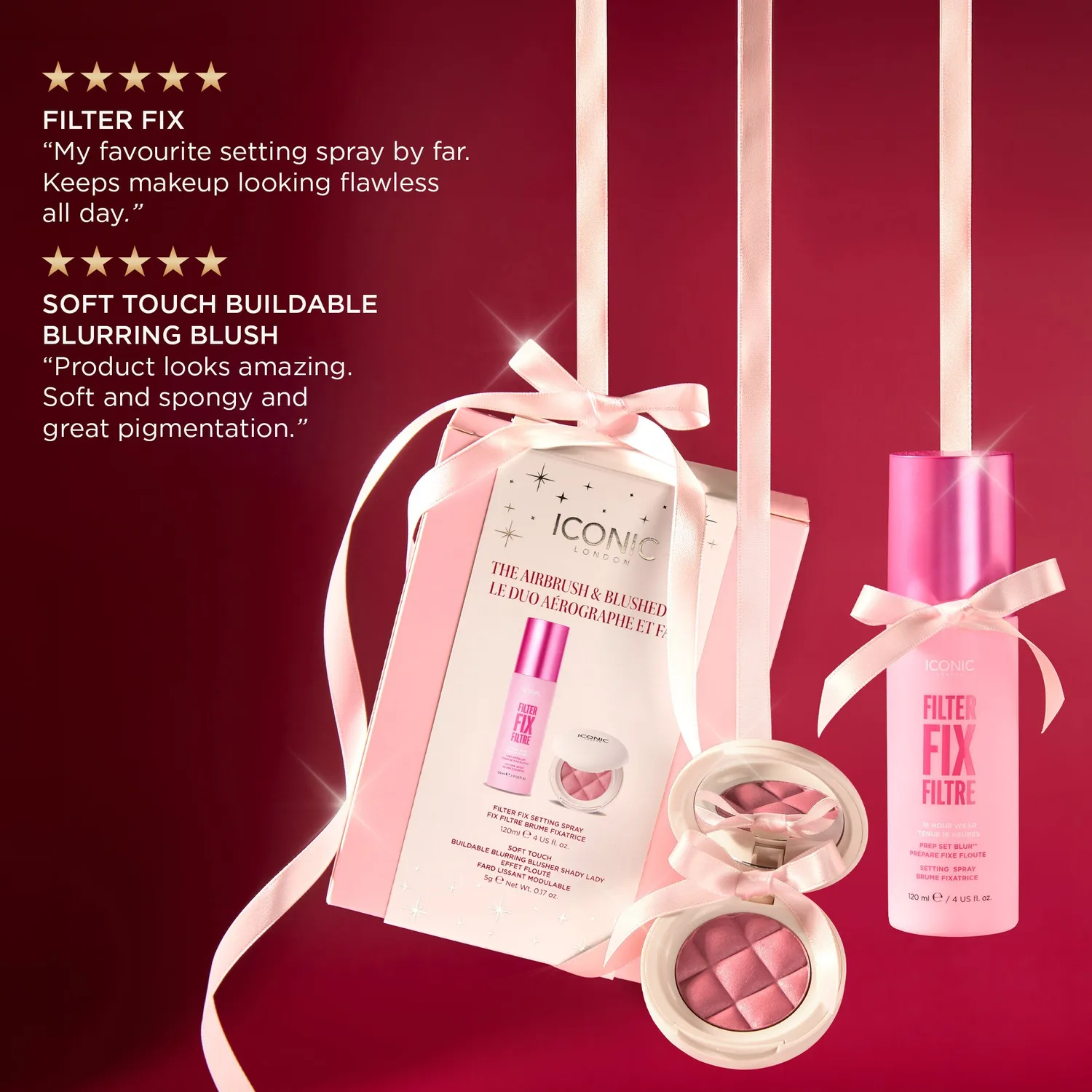 Iconic London Airbrush & Blushed Duo cofanetto trucco Shady Lady effetto blur