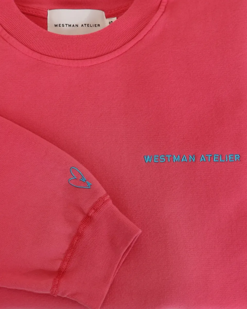 Westman Atelier The Crewneck felpa Sunflush cotone