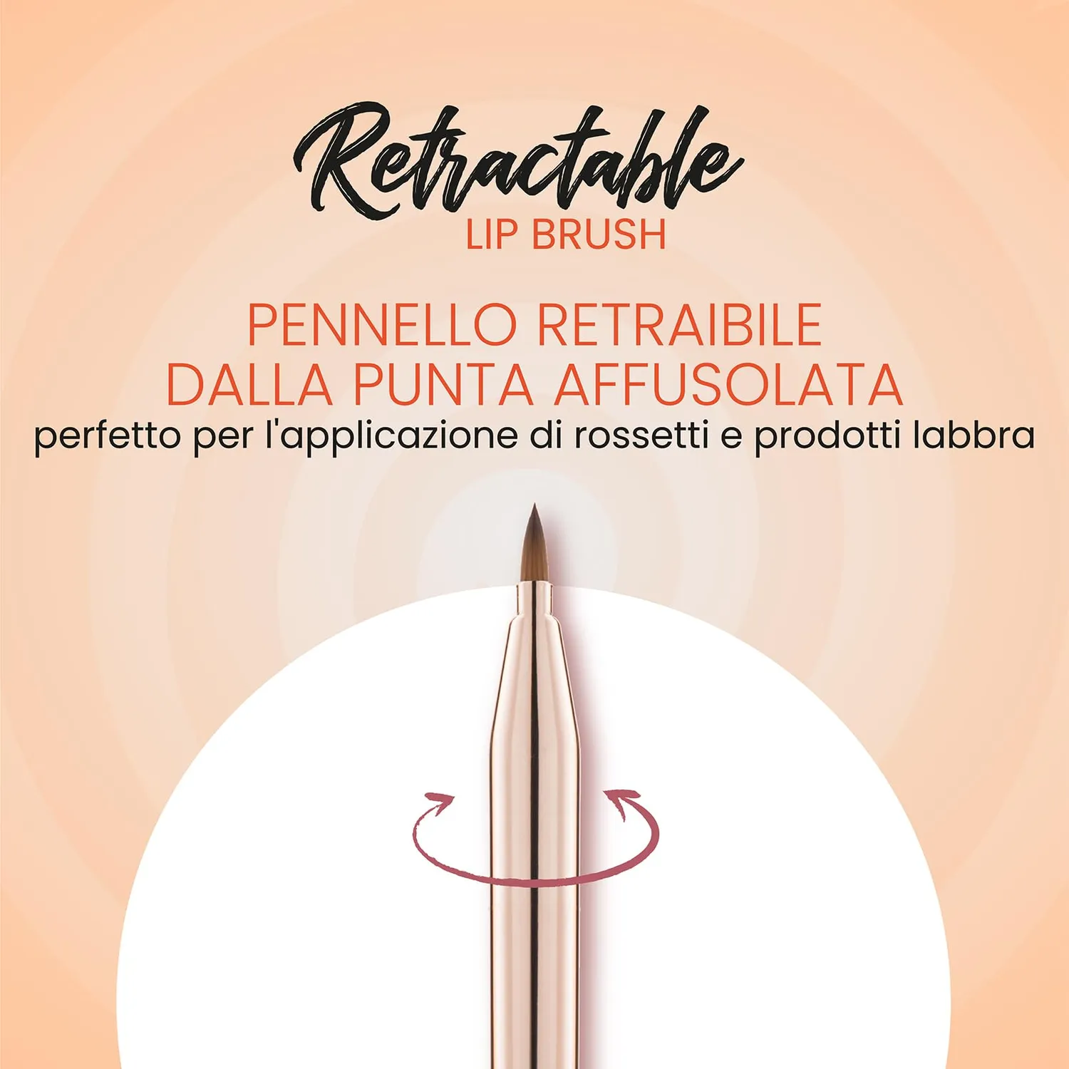 Wakeup Cosmetics #115 Pennello Labbra Retraibile Precisione