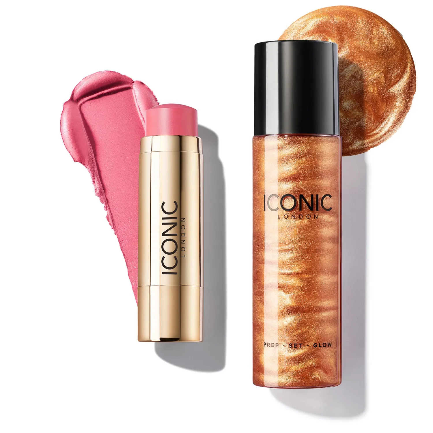 Iconic London Prep-Set-Glow + Blurring Blush Set Daiquiri Rose