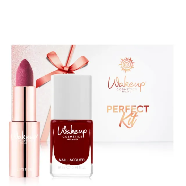 Wakeup Perfect Kit rossetto Color Veil 04 + smalto Canelle