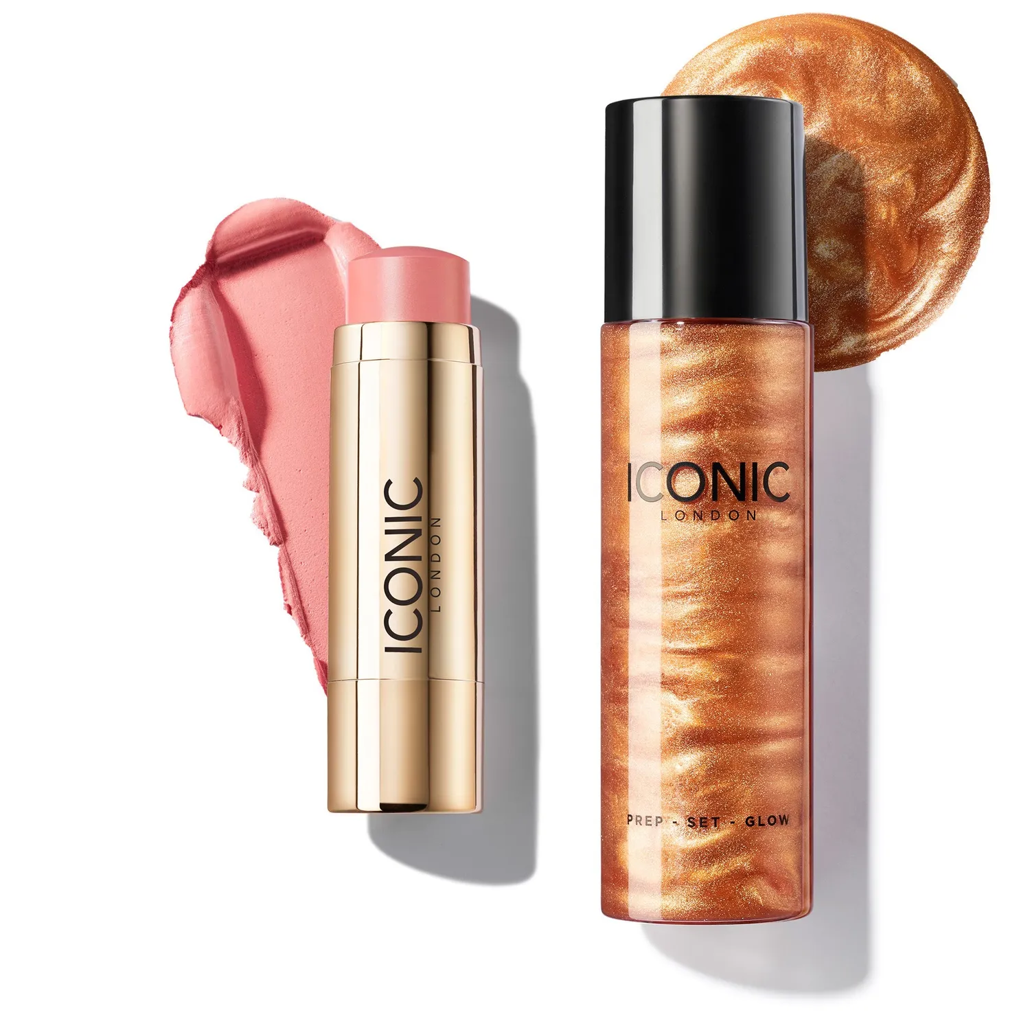 Iconic London Prep-Set-Glow + Blurring Blush Set Daiquiri Rose