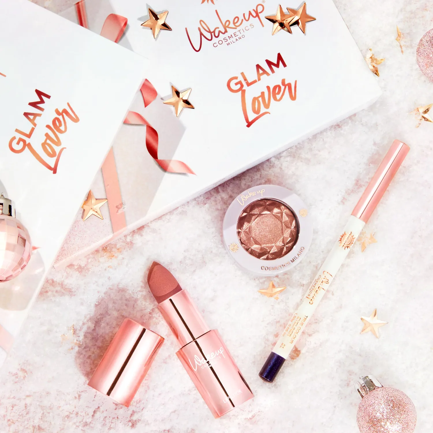 Wakeup Cosmetics Glam Lover kit trucco labbra occhi 3 pz