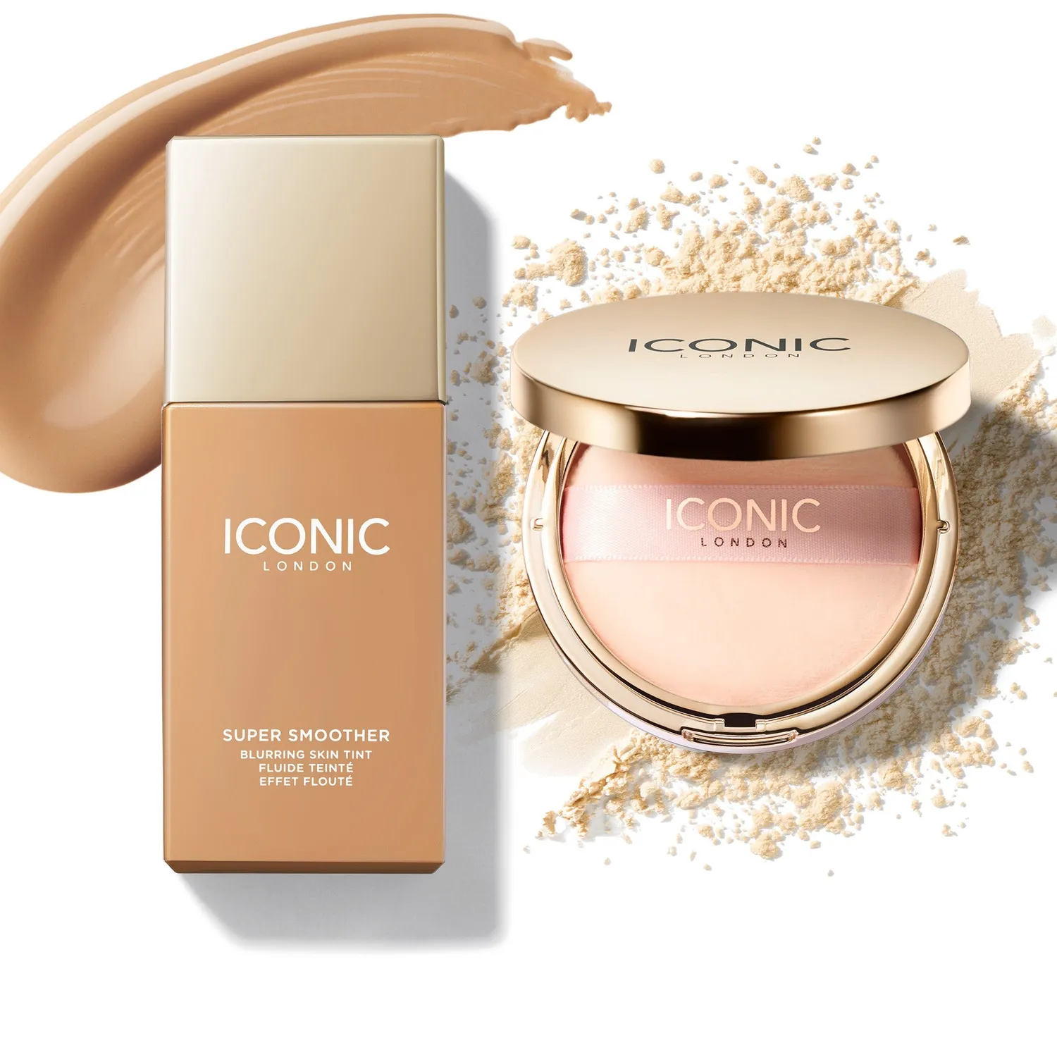 Iconic London Flawless Finish Duo Bundle set trucco Cool Fair blur