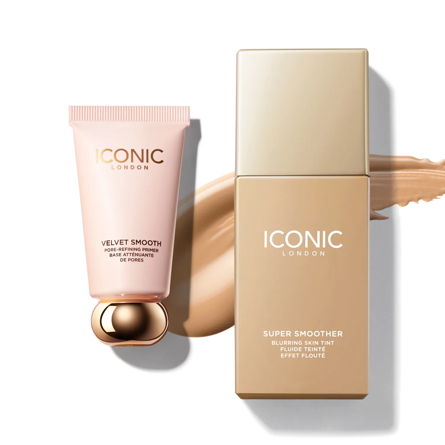 Iconic London Satin Skin Duo kit viso Cool Fair opaco
