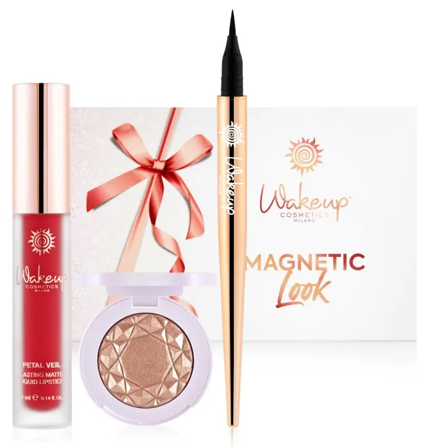 Wakeup Cosmetics Magnetic Look Kit Rossetto Royal Red Eyeliner Ombretto