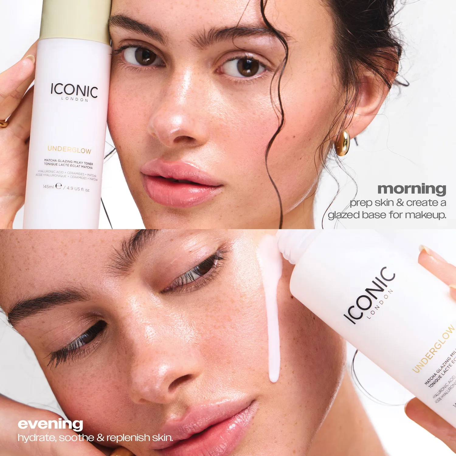 Iconic London Underglow Matcha Glazing Milky Toner viso idratante