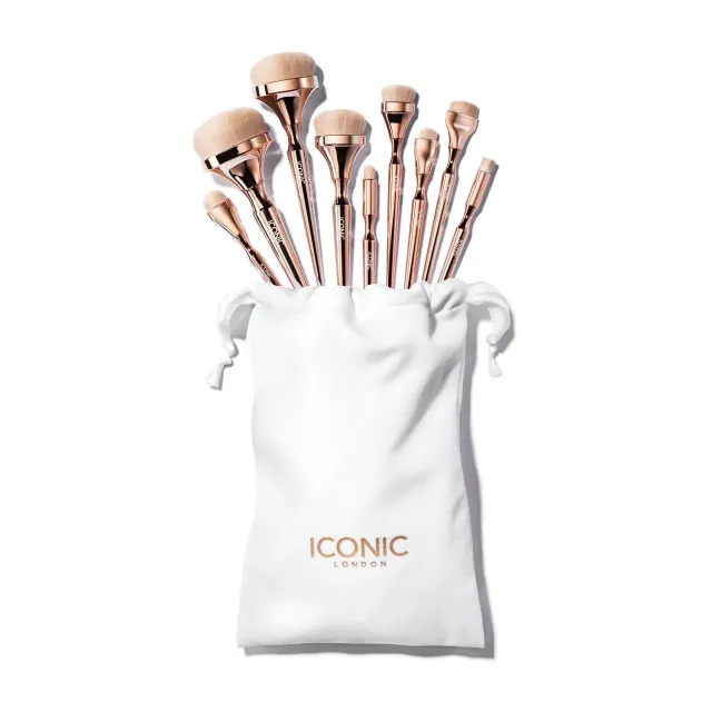 Iconic London HD Blend Complete Set pennelli viso 9 pezzi