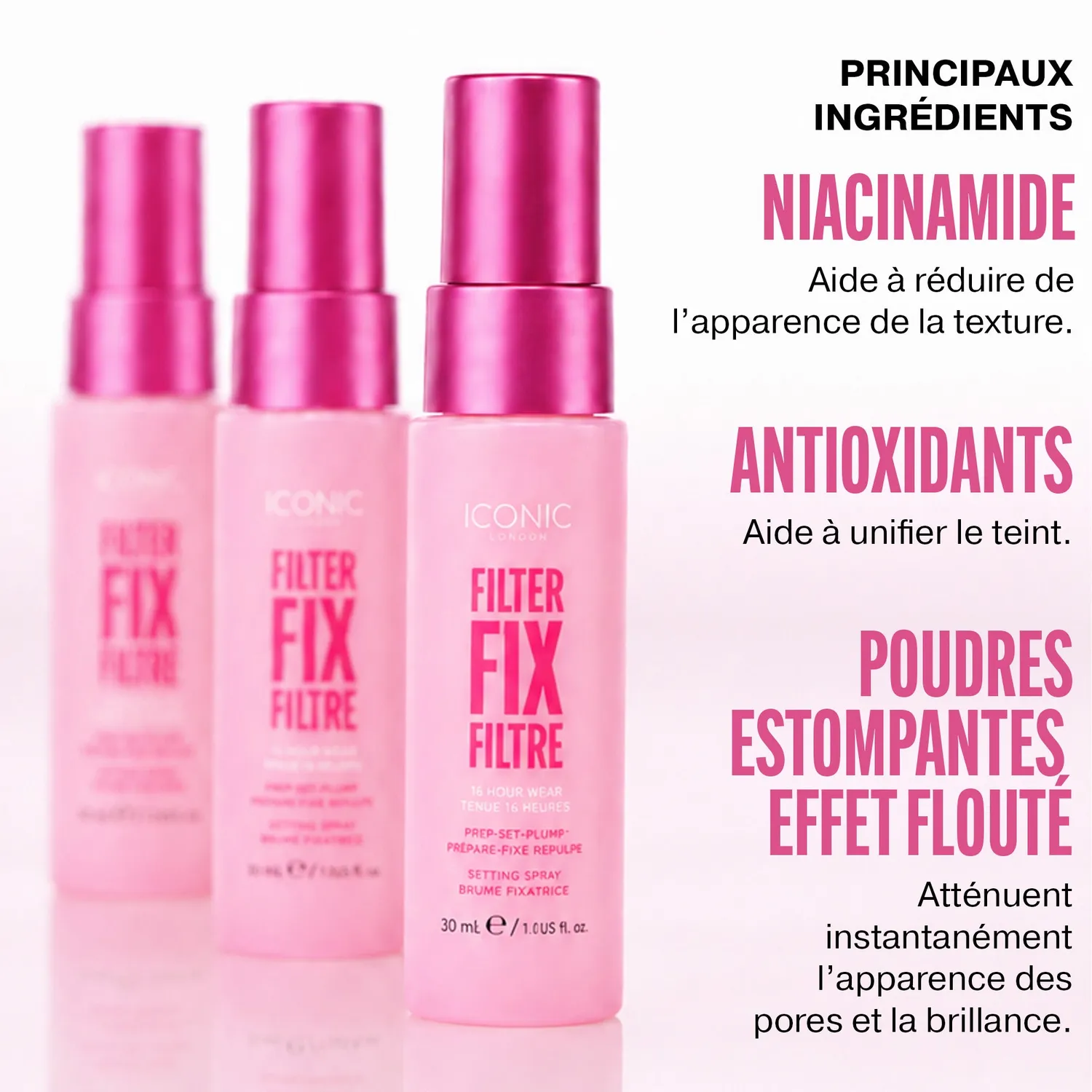 Iconic London Mini Filter Fix spray fissante travel size
