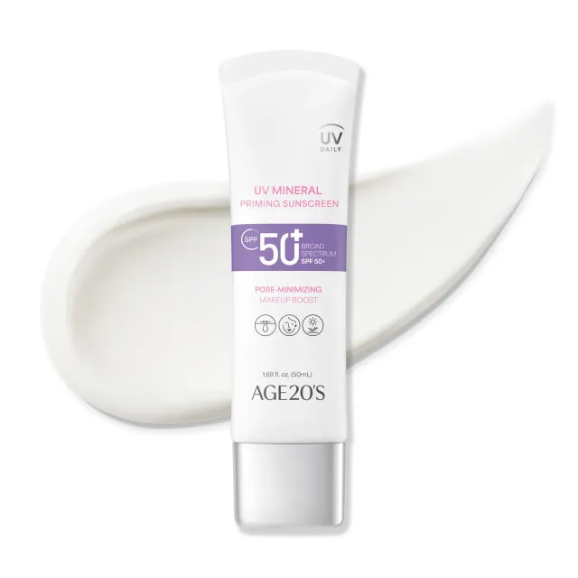 AGE20'S UV Mineral crema solare viso SPF50+ primer pack 1