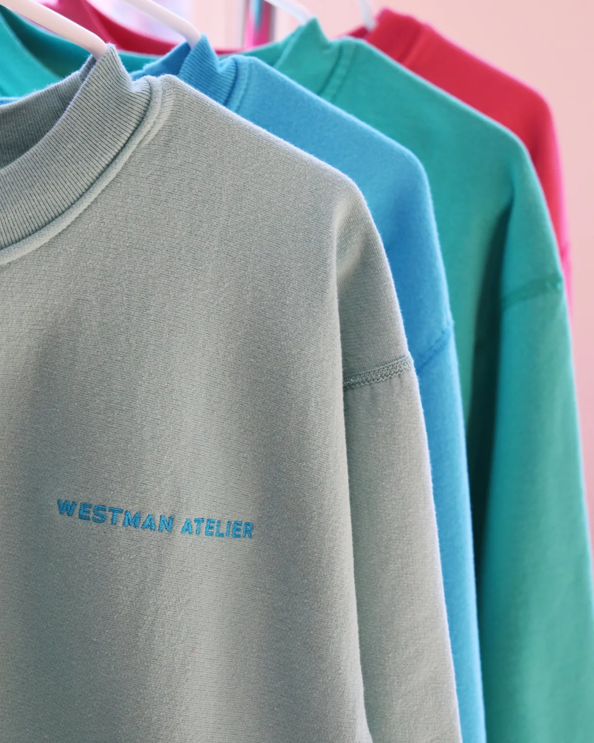 Westman Atelier The Crewneck felpa Green cotone