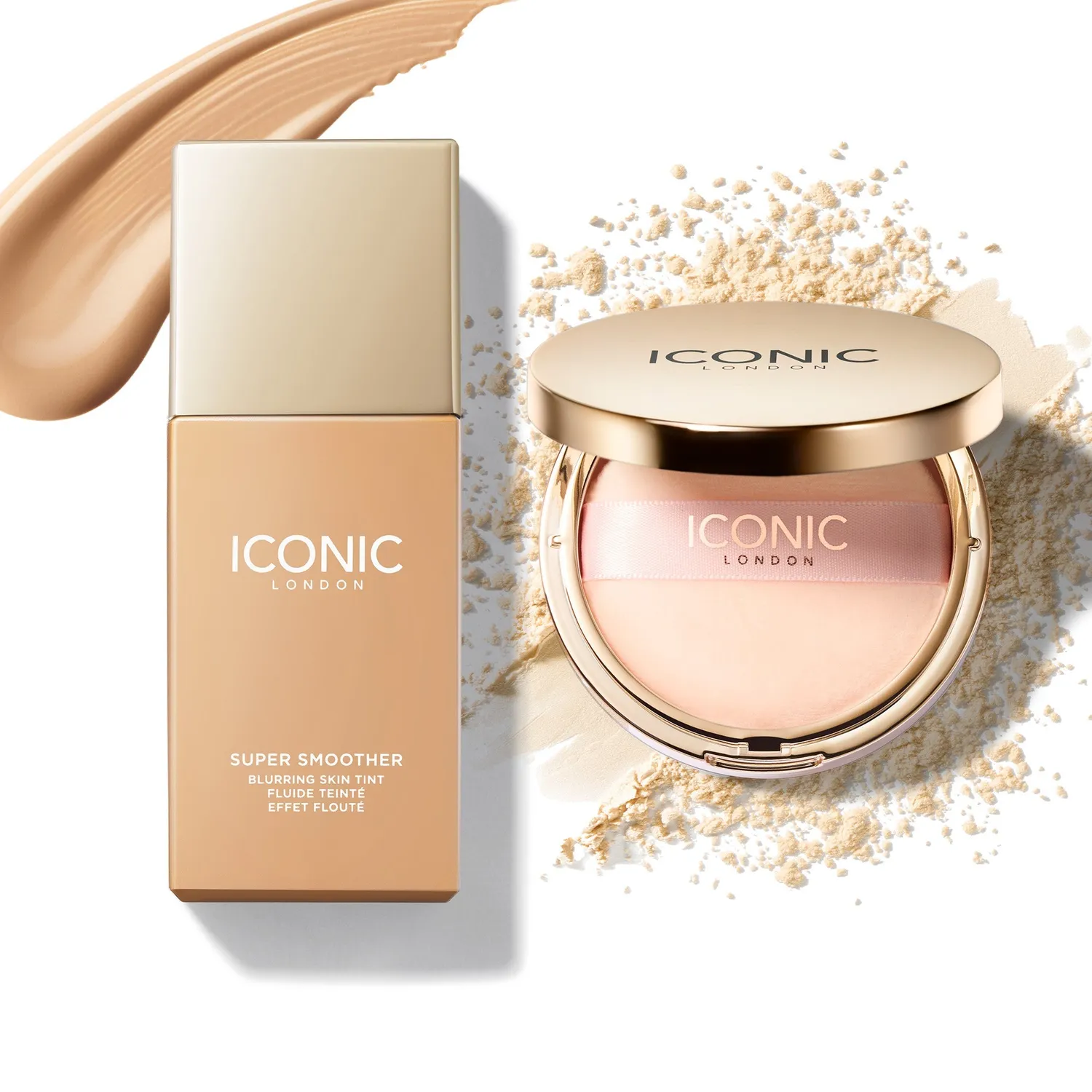 Iconic London Flawless Finish Duo Bundle set trucco Cool Fair blur