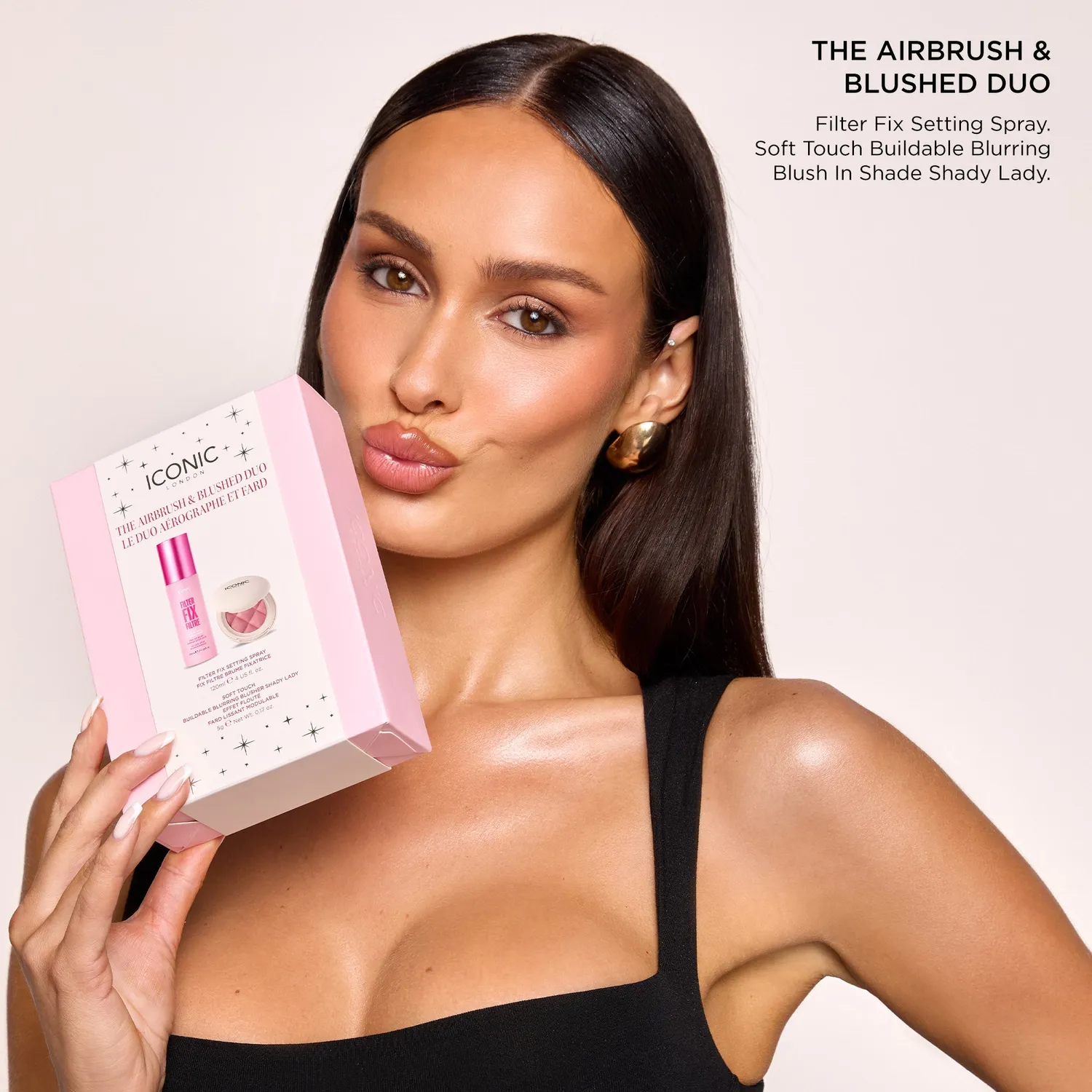 Iconic London Airbrush & Blushed Duo cofanetto trucco Shady Lady effetto blur