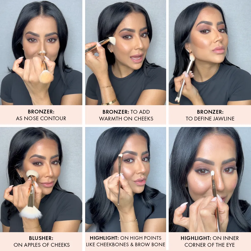 Iconic London Less Faff More Fab set palette + pennello viso