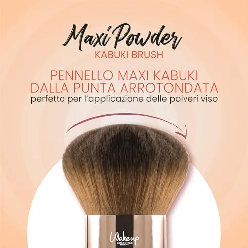 Wakeup Cosmetics Maxi Powder Kabuki #123 pennello polveri viso morbido