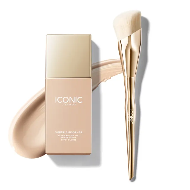 Iconic London Complexion Perfection Duo tinta viso + pennello leggera