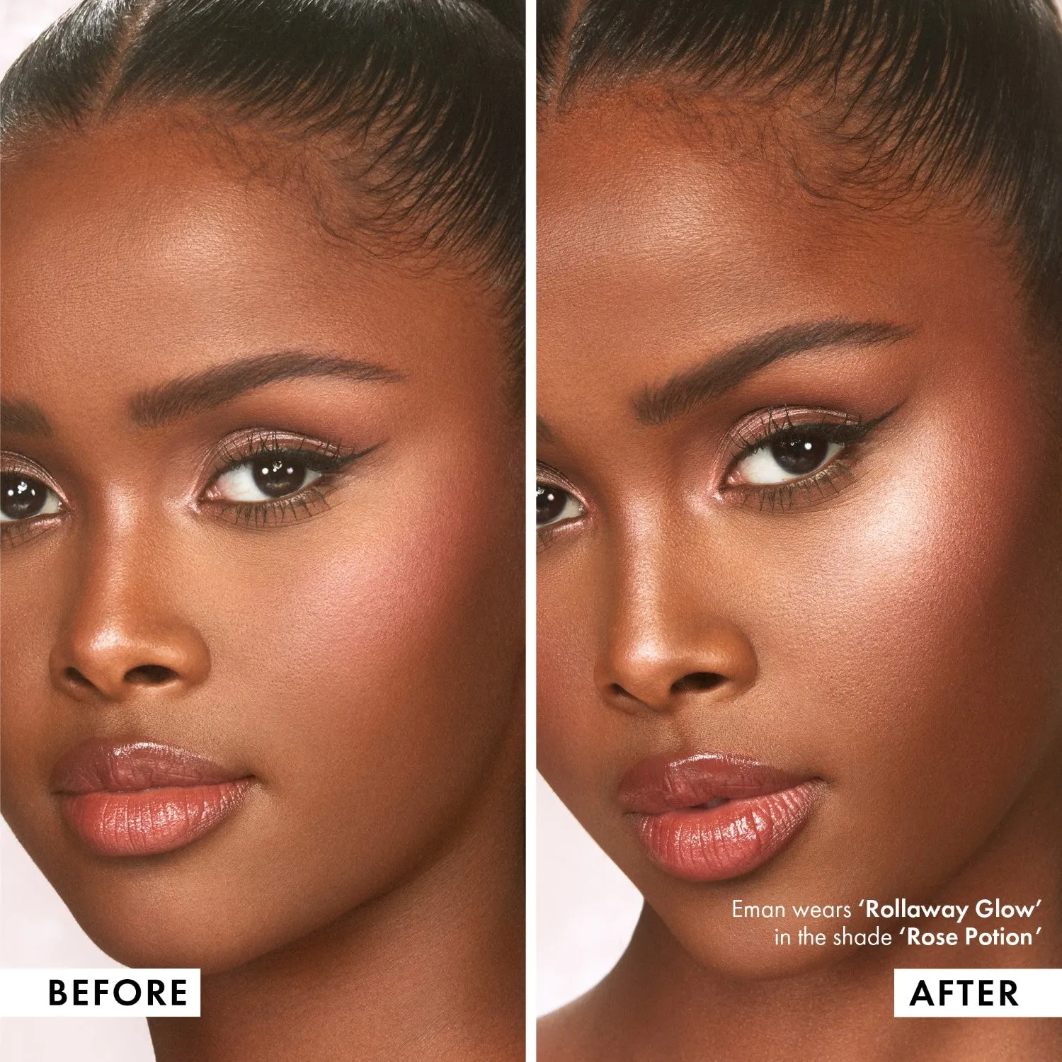 Iconic London Rollaway Glow illuminante Peach Paradise guance