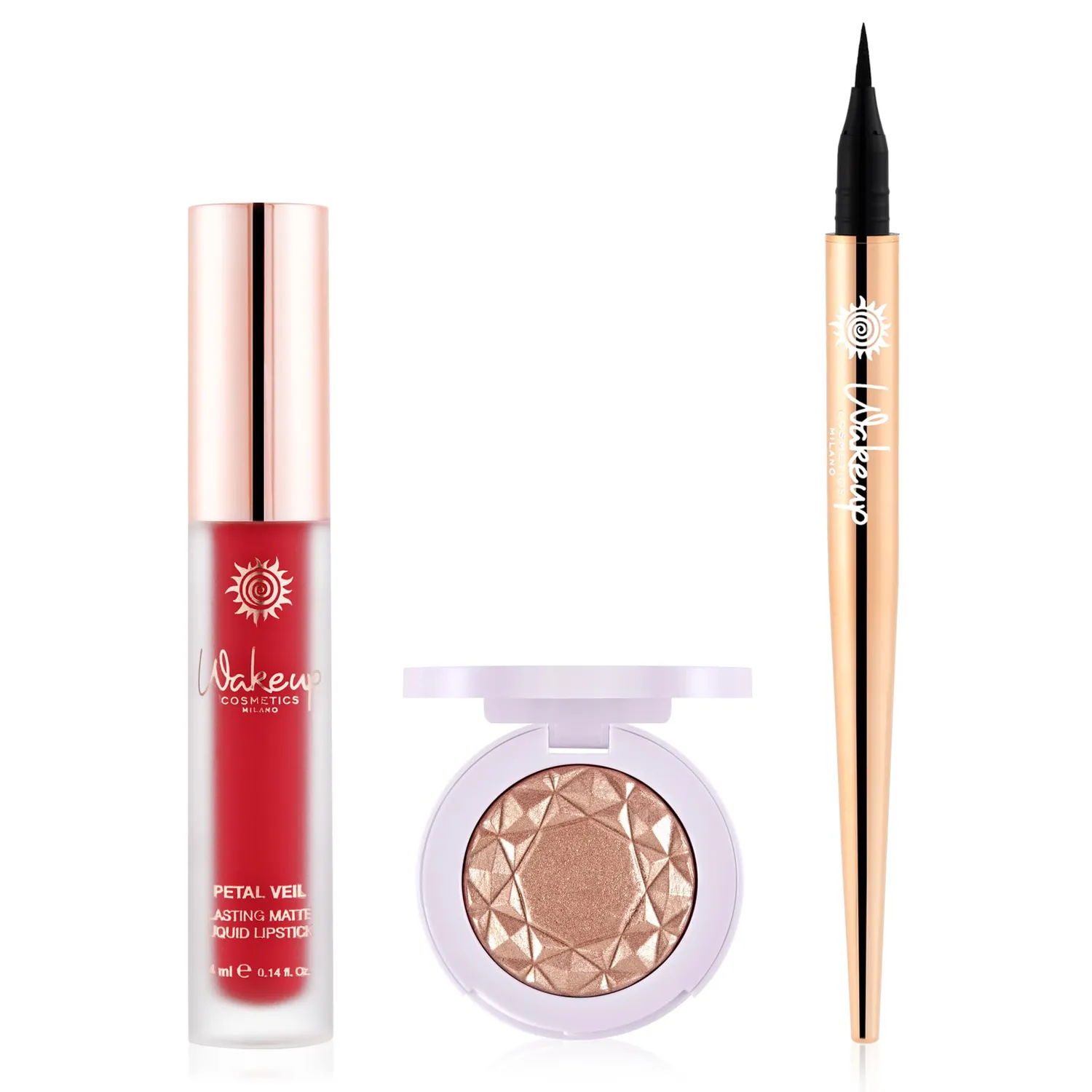 Wakeup Cosmetics Magnetic Look Kit Rossetto Royal Red Eyeliner Ombretto