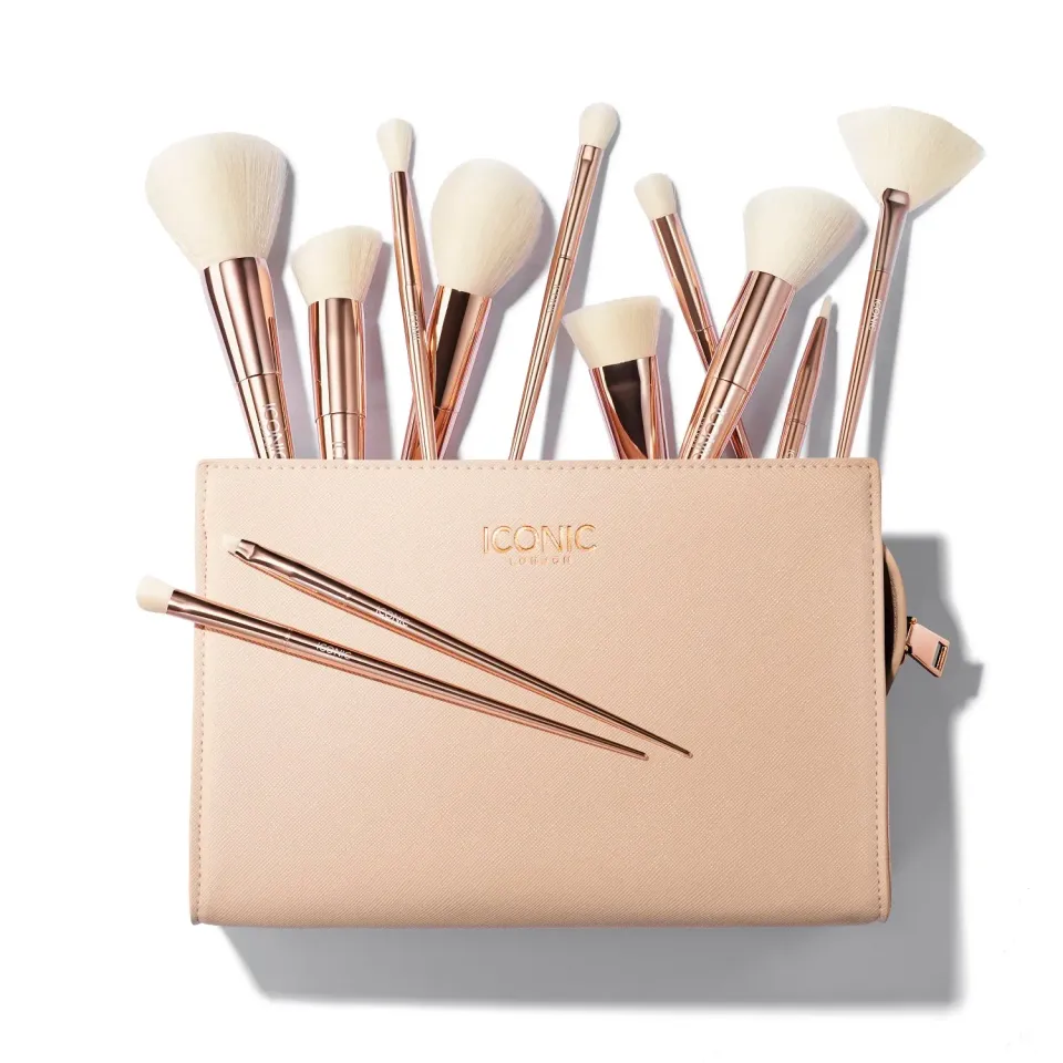 Iconic London Ultimate Brush Set 12 pennelli vegani pochette