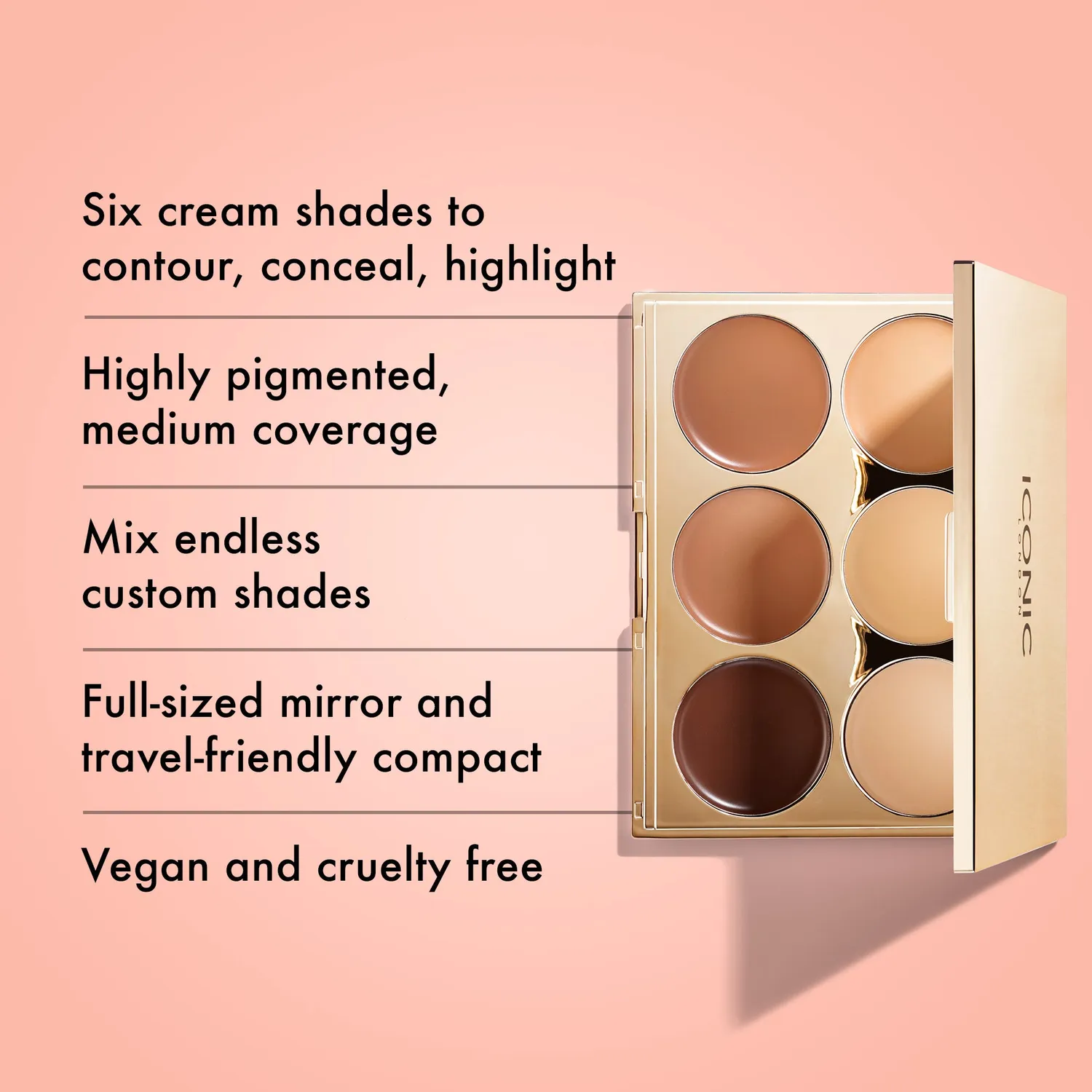 Iconic London Multi Use Sculpting Palette contour viso cremoso