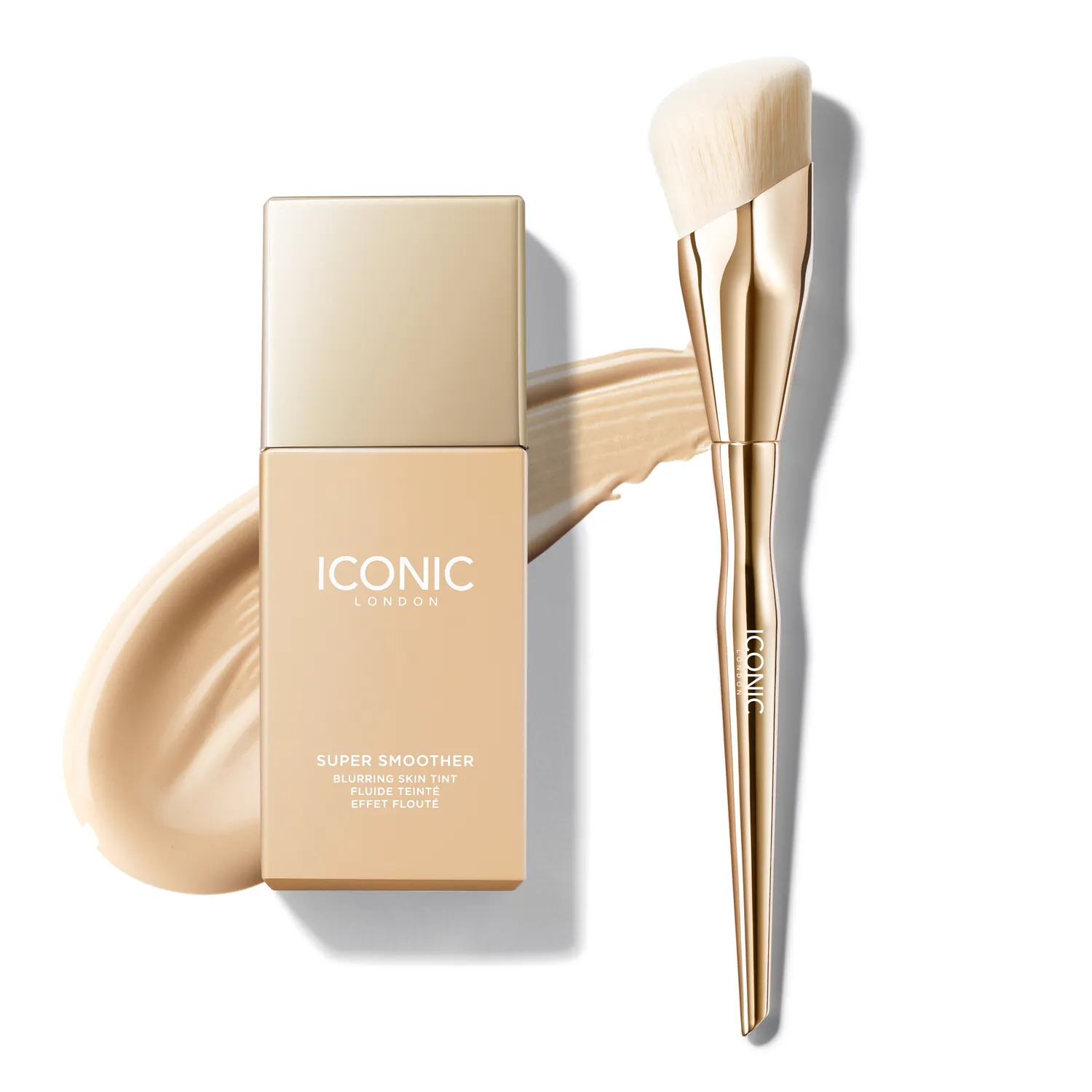Iconic London Complexion Perfection Duo tinta viso + pennello leggera