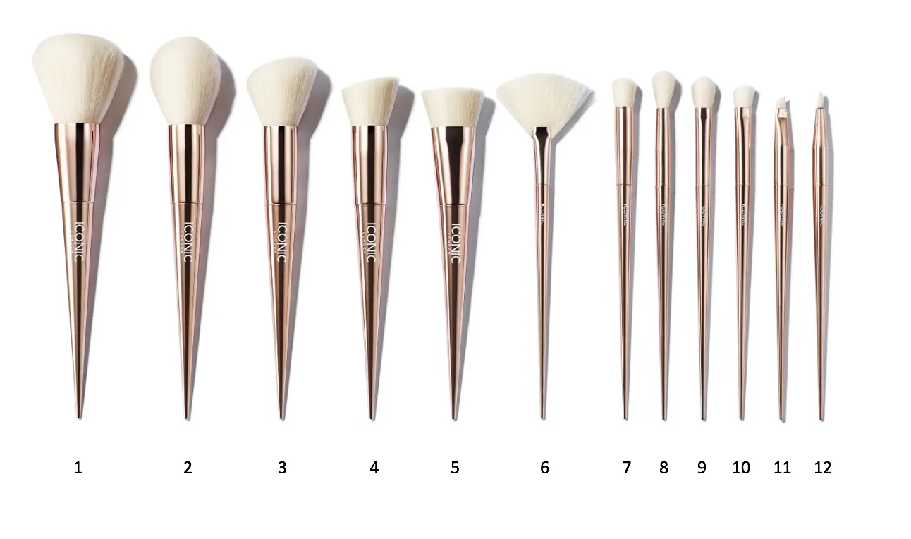 Iconic London Ultimate Brush Set 12 pennelli vegani pochette