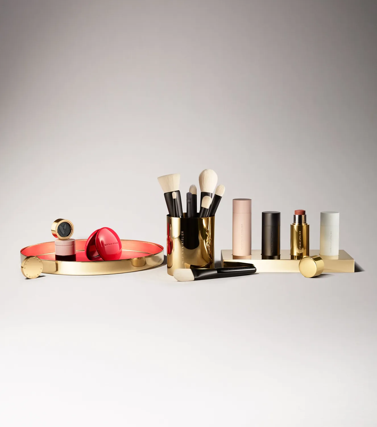 Westman Atelier Guld Plattan Vassoio trucco rosso ottone