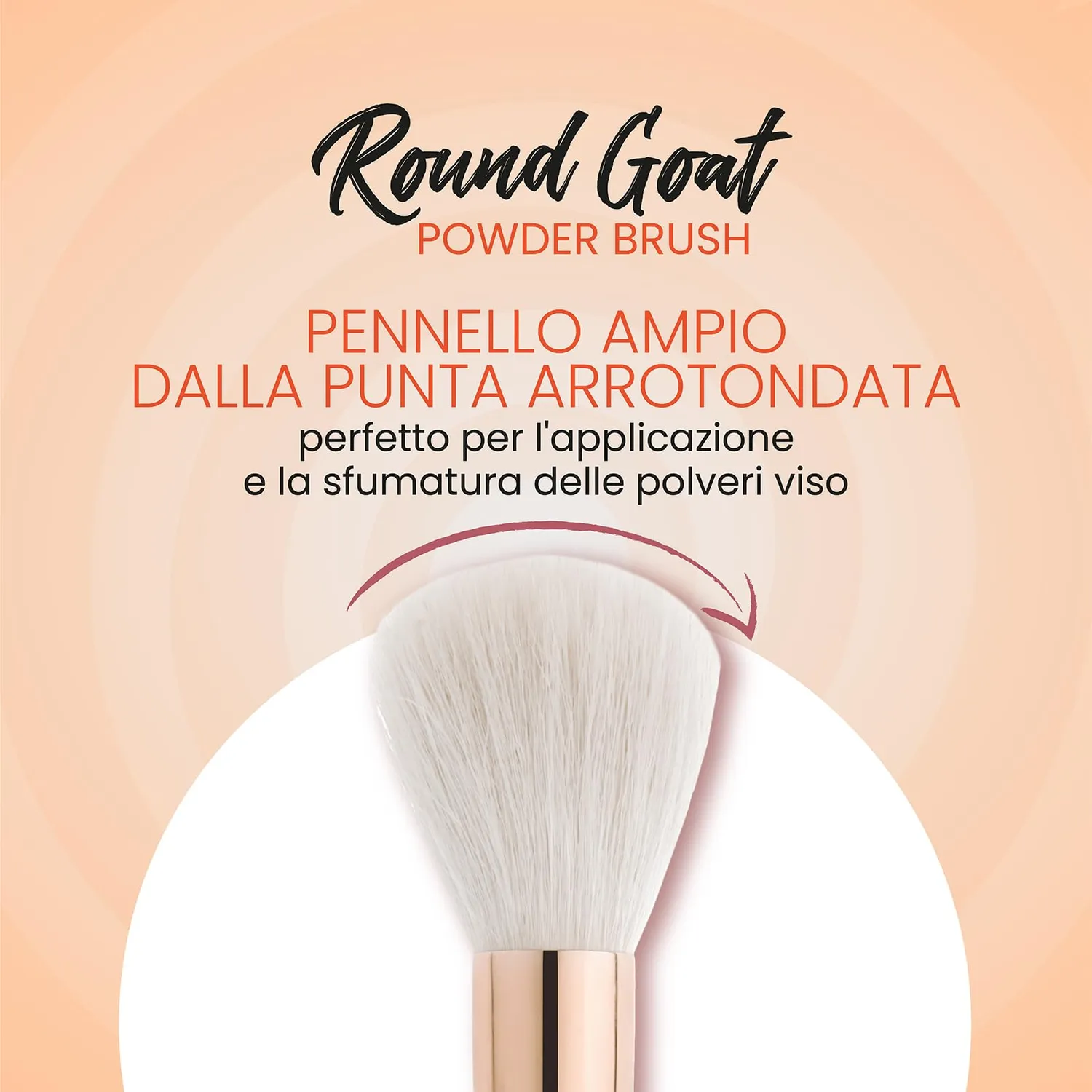 Wakeup Cosmetics Round Goat 117 pennello cipria viso
