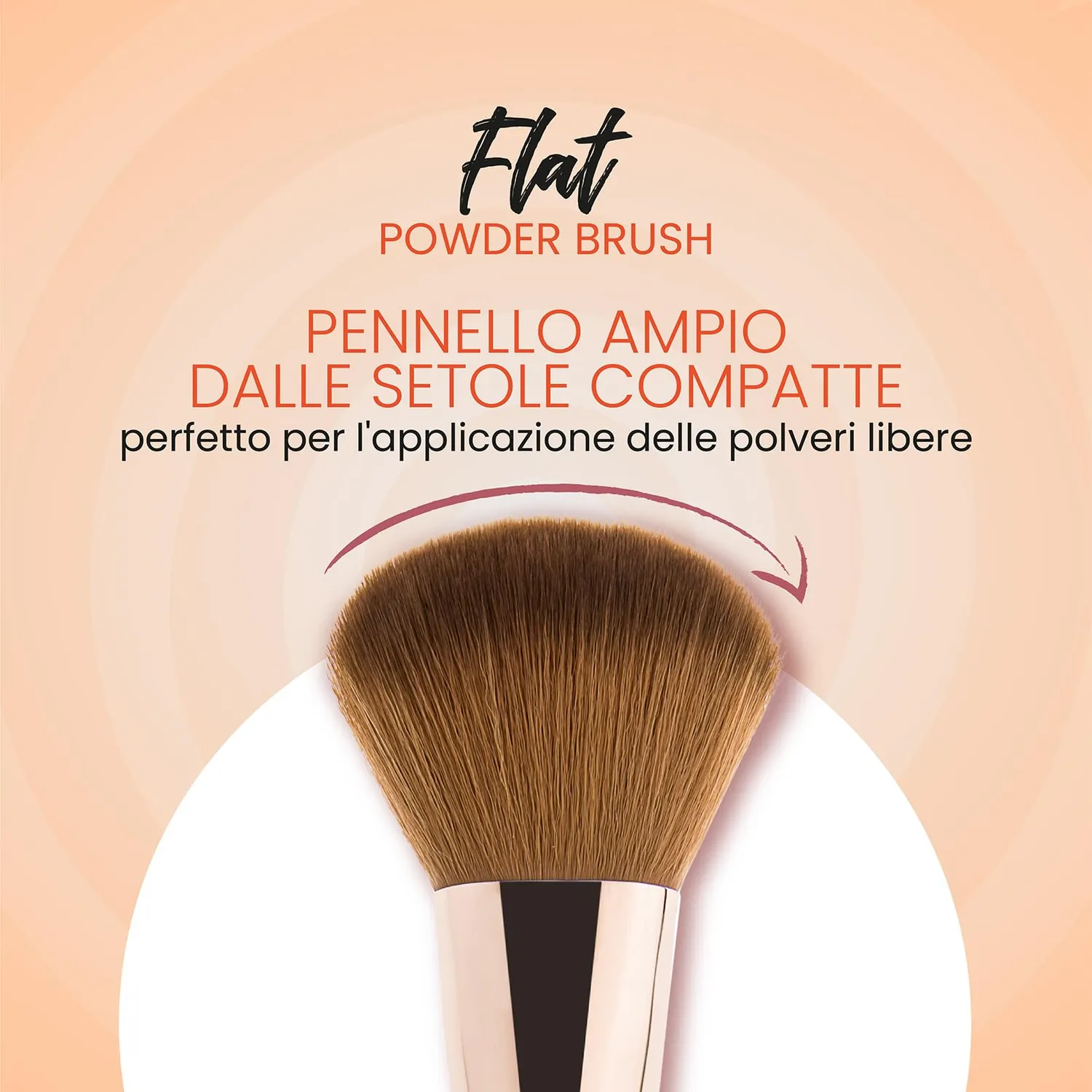 Wakeup Cosmetics 116 pennello piatto polveri minerali