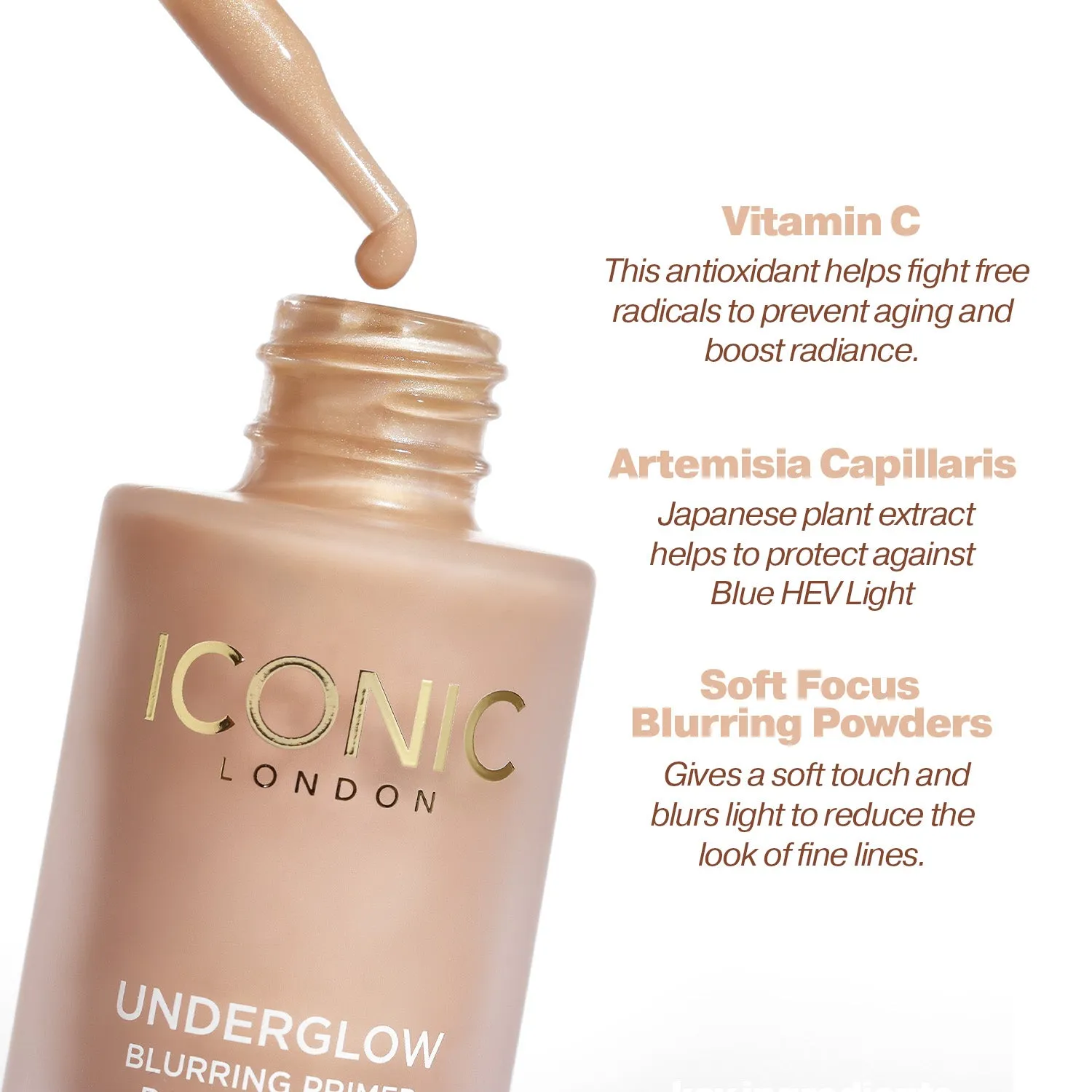 Iconic London Underglow primer viso sfocante illuminante
