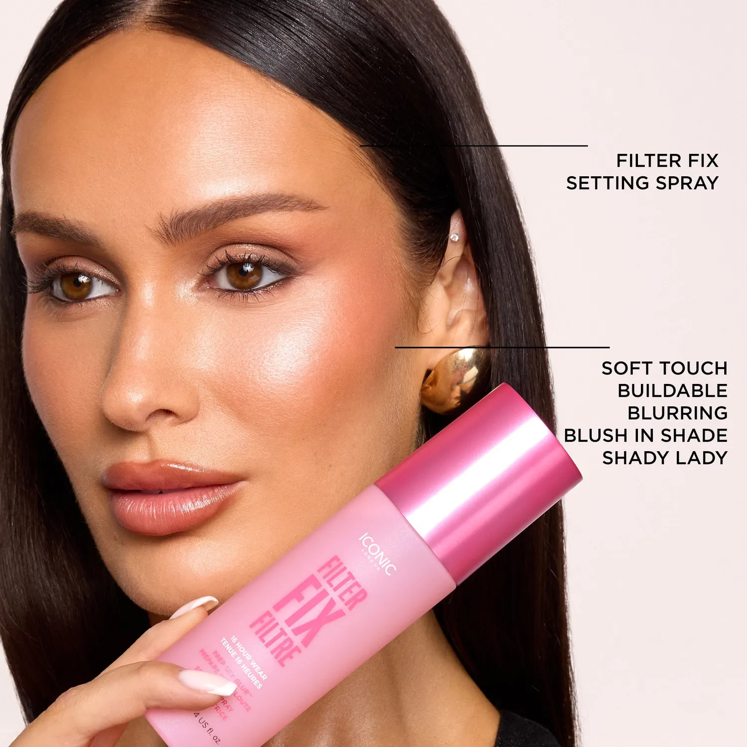 Iconic London Airbrush & Blushed Duo cofanetto trucco Shady Lady effetto blur