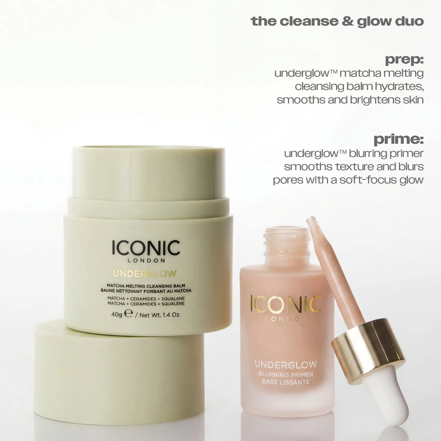 Iconic London Underglow Matcha balsamo struccante illuminante