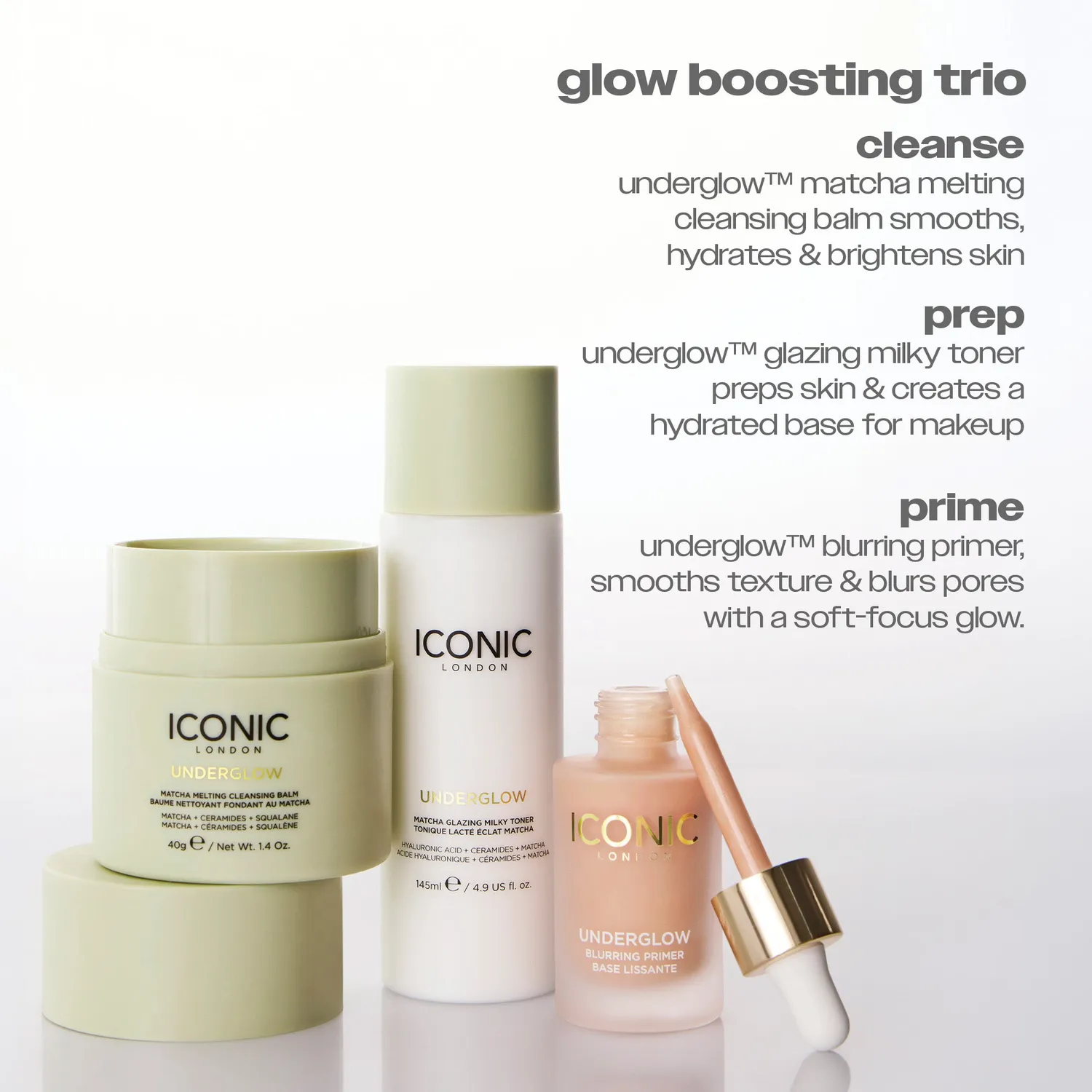 Iconic London Underglow Matcha Glazing Milky Toner viso idratante