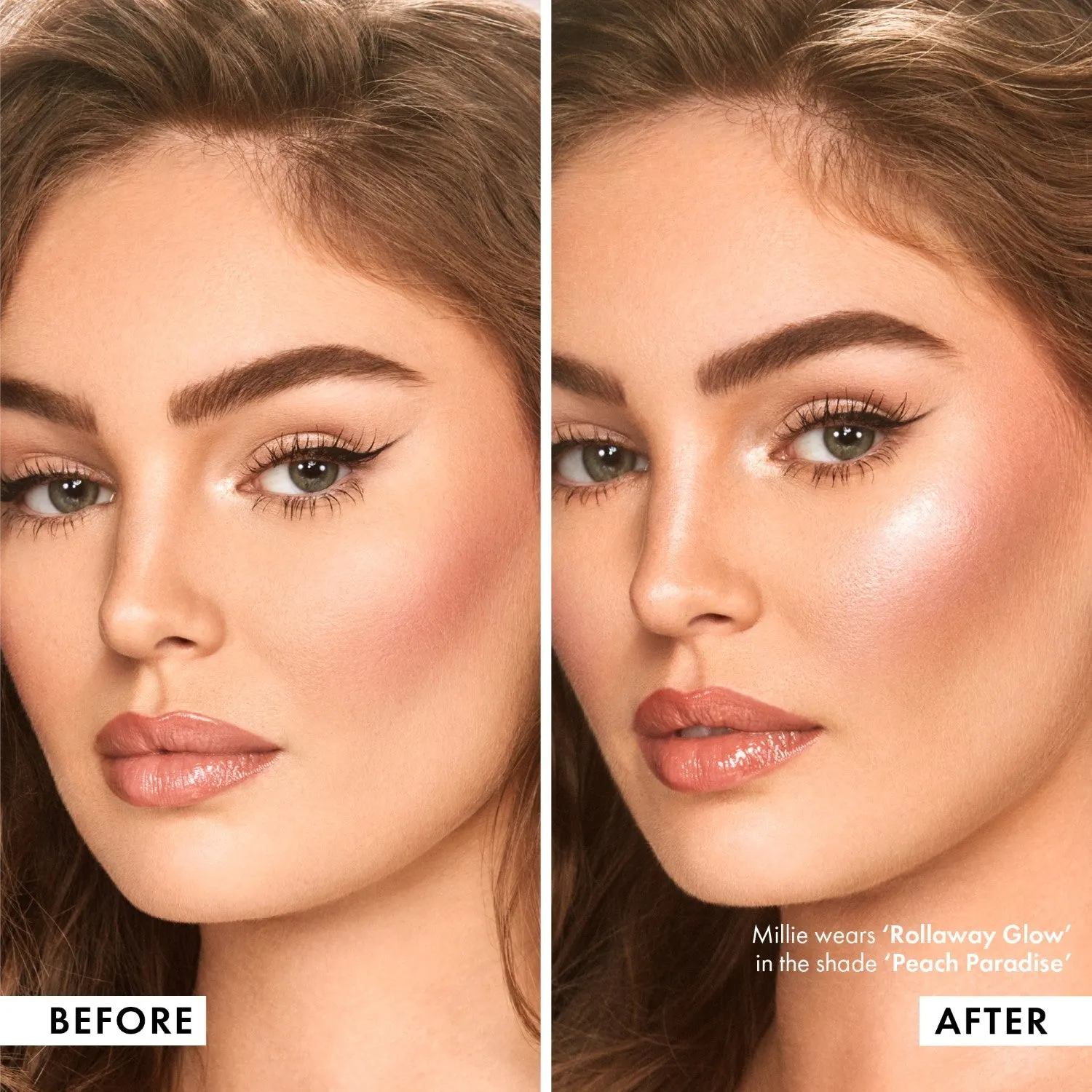 Iconic London Rollaway Glow illuminante Peach Paradise guance