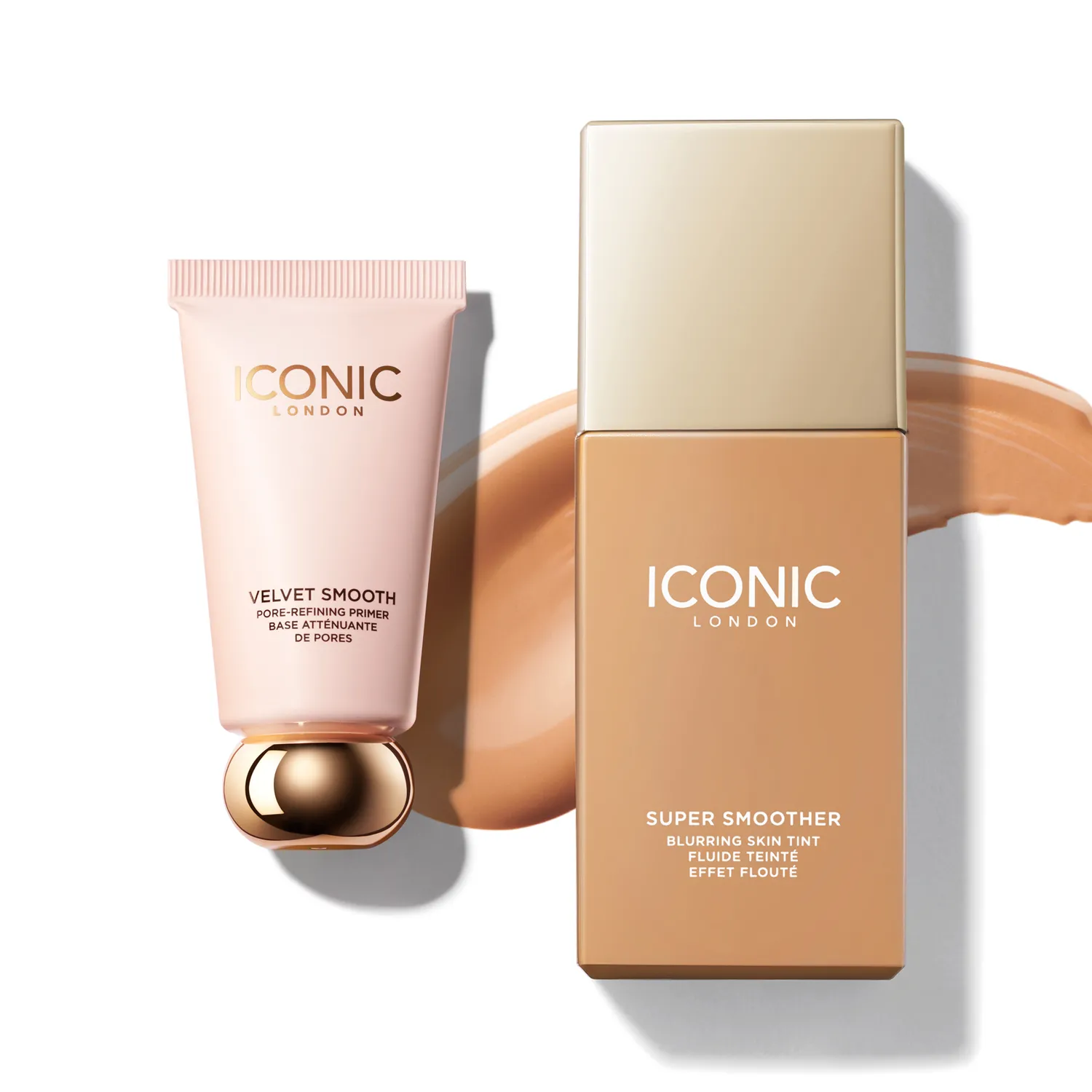 Iconic London Satin Skin Duo kit viso Cool Fair opaco
