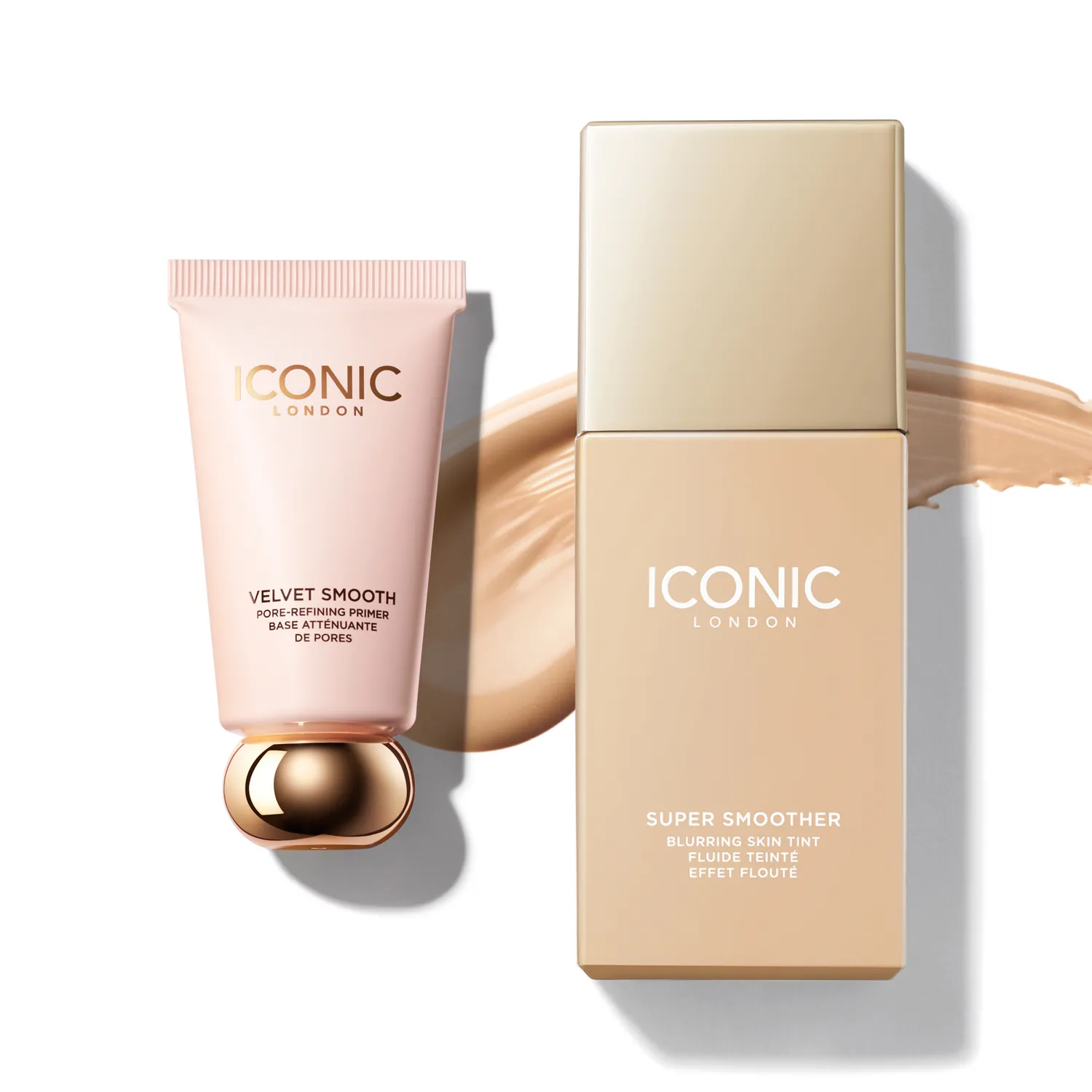 Iconic London Satin Skin Duo kit viso Cool Fair opaco