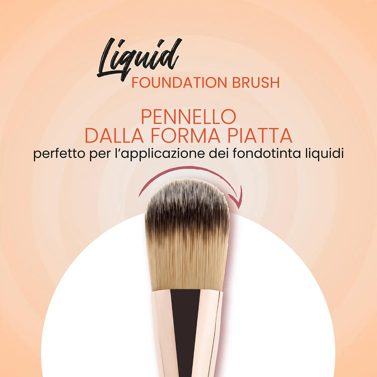 Wakeup Cosmetics 118 Pennello Piatto Fondotinta Liquido