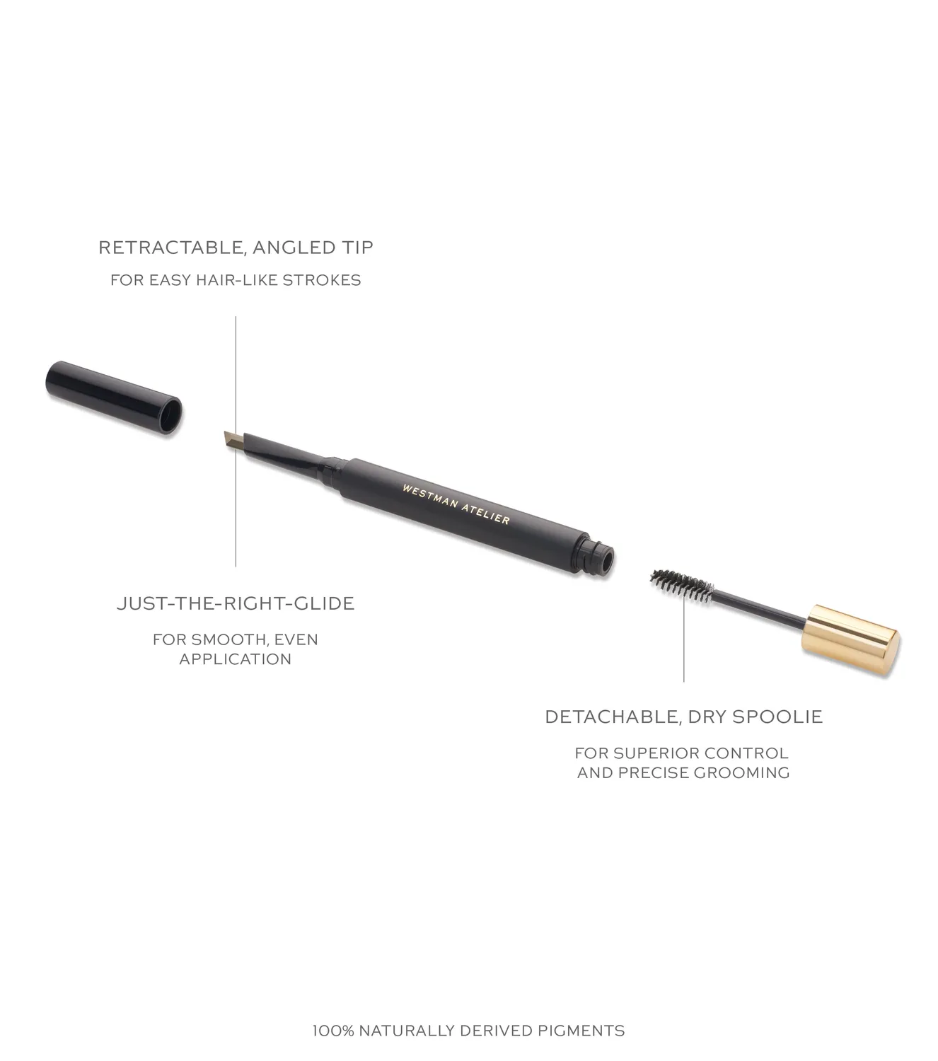 Westman Atelier Bonne Brow matita Slate 0,34g fredda