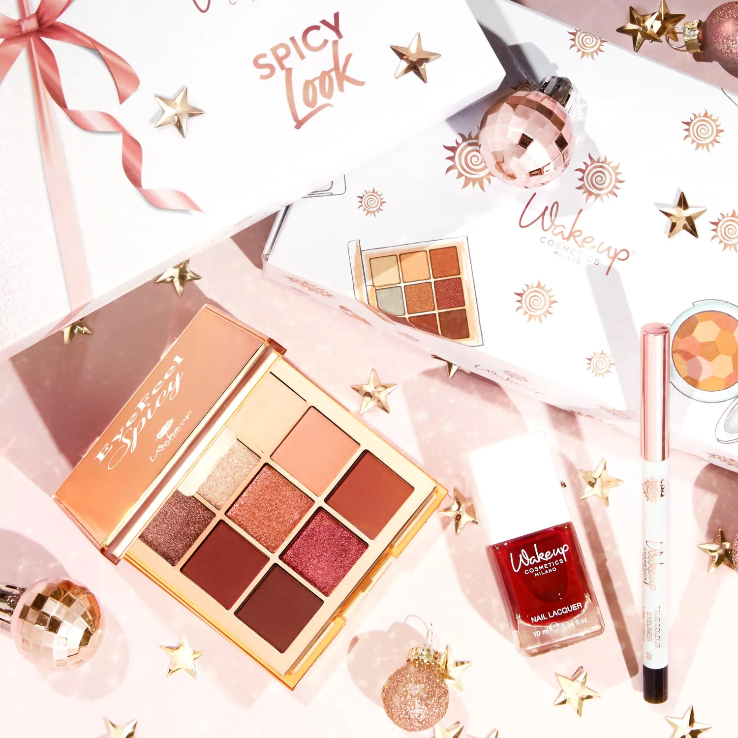 Wakeup Spicy Look kit palette 02 Spicy occhi smalto