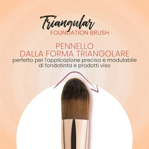 Wakeup Cosmetics #122 Pennello Fondotinta Triangolare