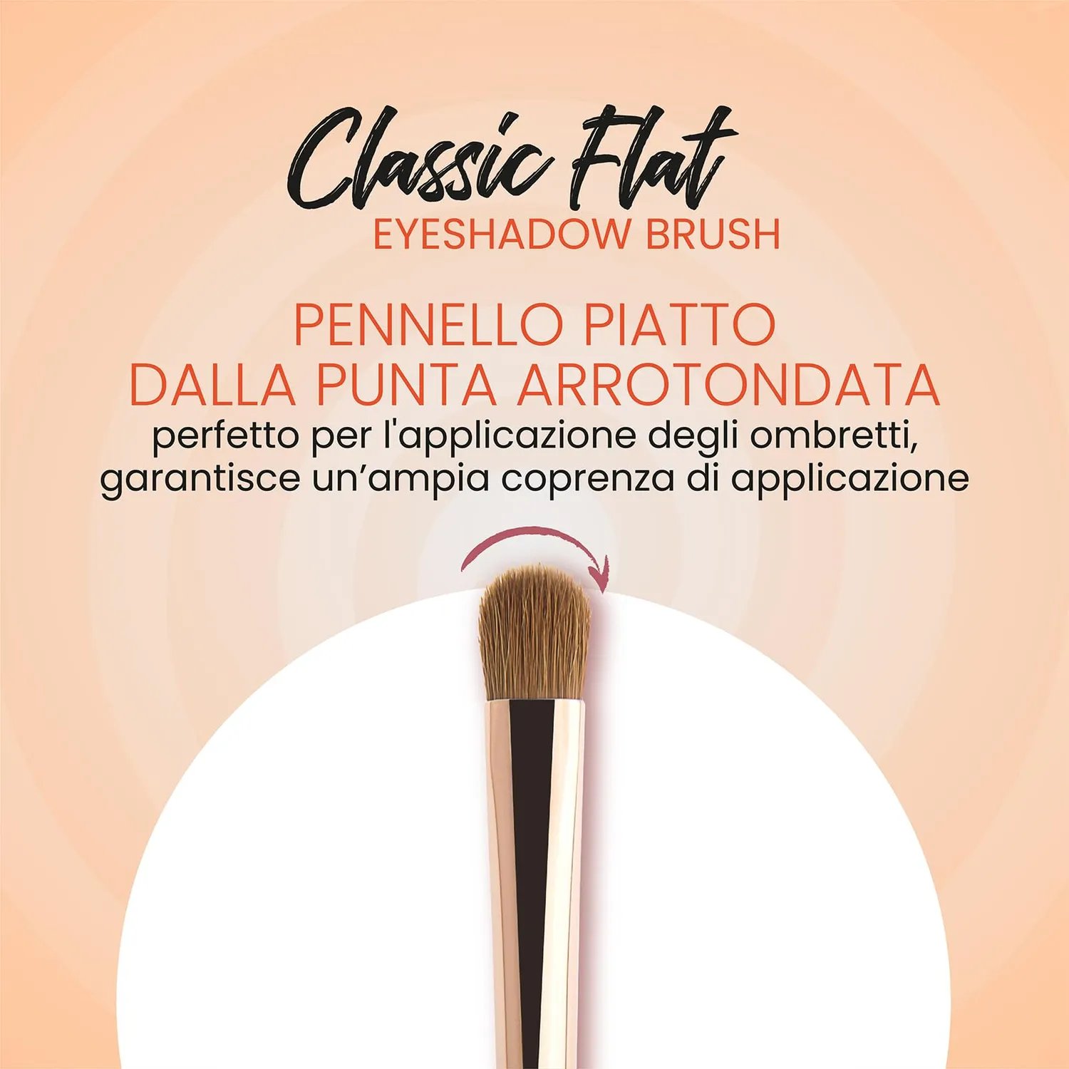 Wakeup Cosmetics Classic Flat Eyeshadow #102 pennello ombretto piatto