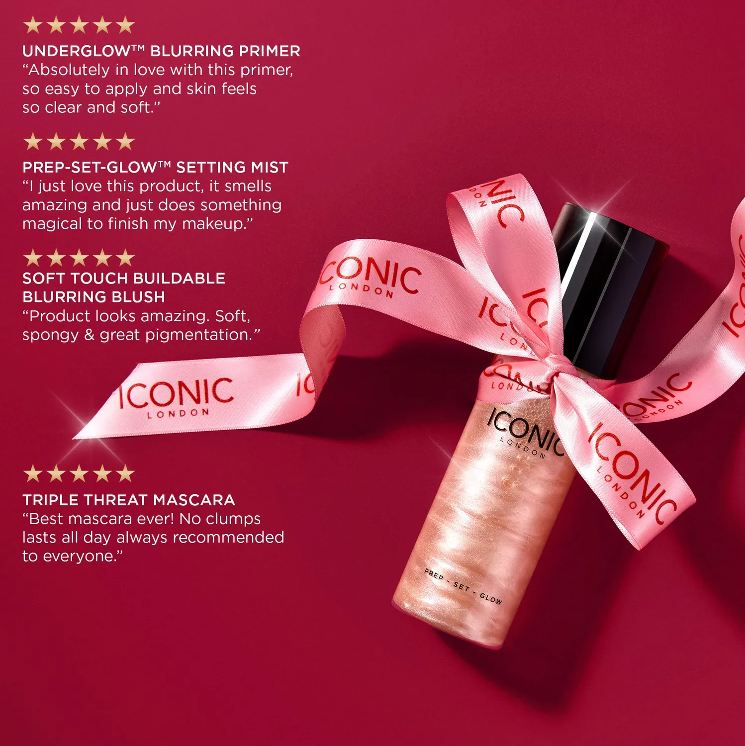 Iconic London GRWM Collection set trucco 5 pezzi glow